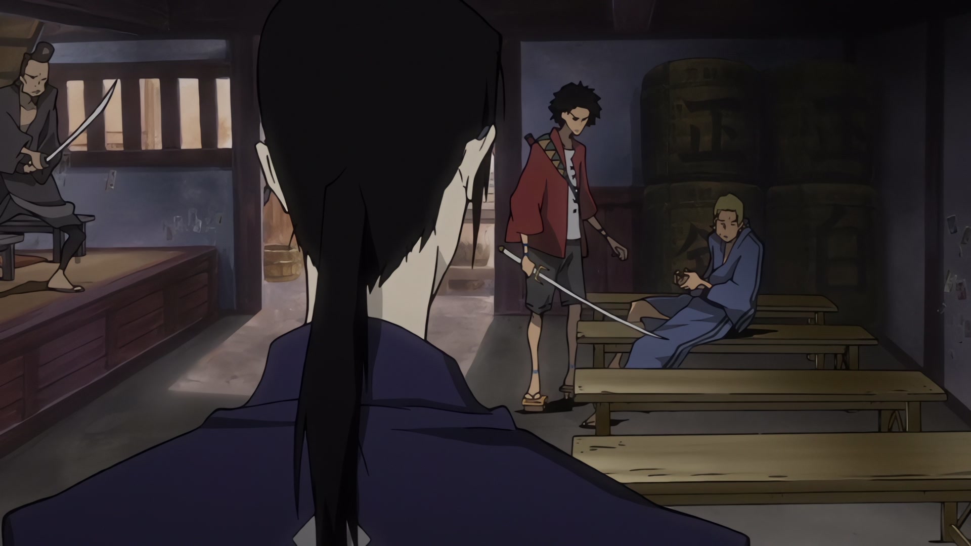 Samurai Champloo Ep 1: Tempestuous Temperaments @ 00:10:54