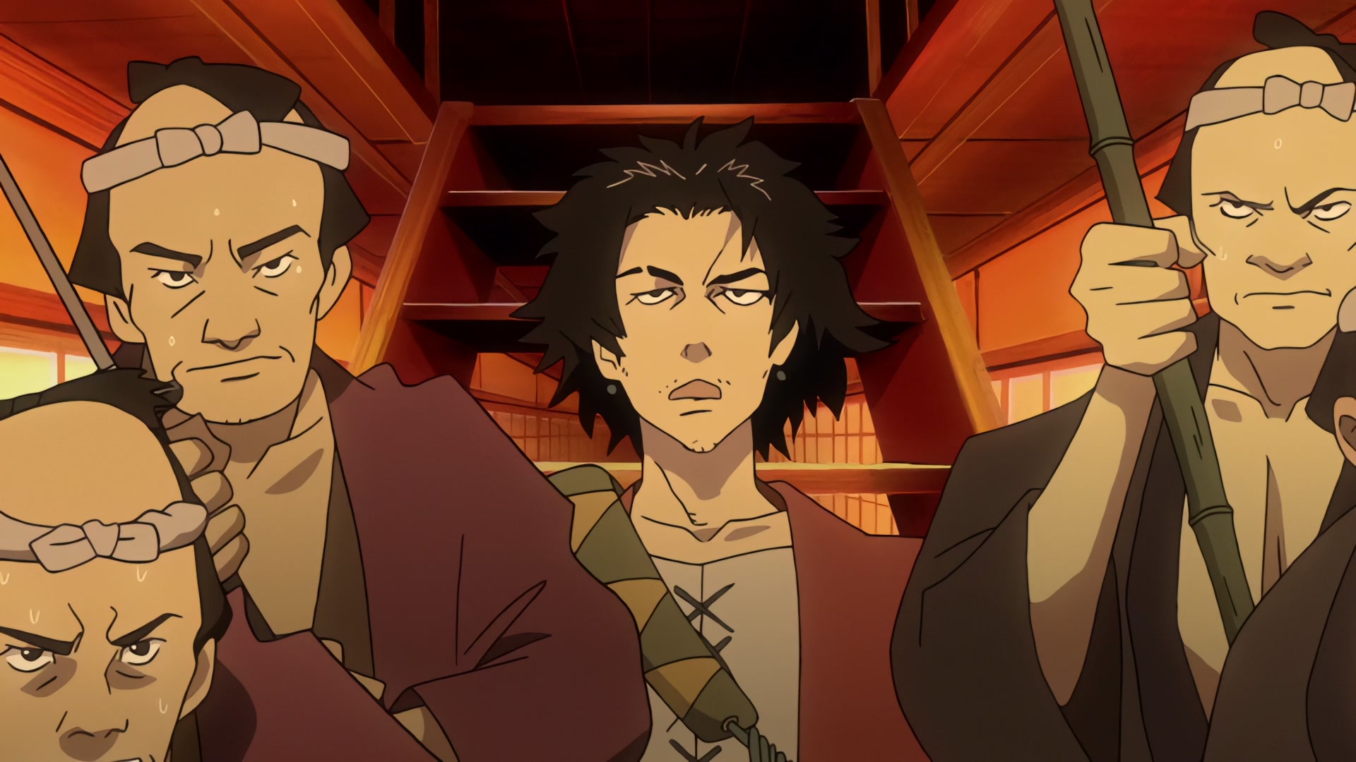 Samurai Champloo Ep 4: Hellhounds for Hire (Part 2) @ 00:02:58