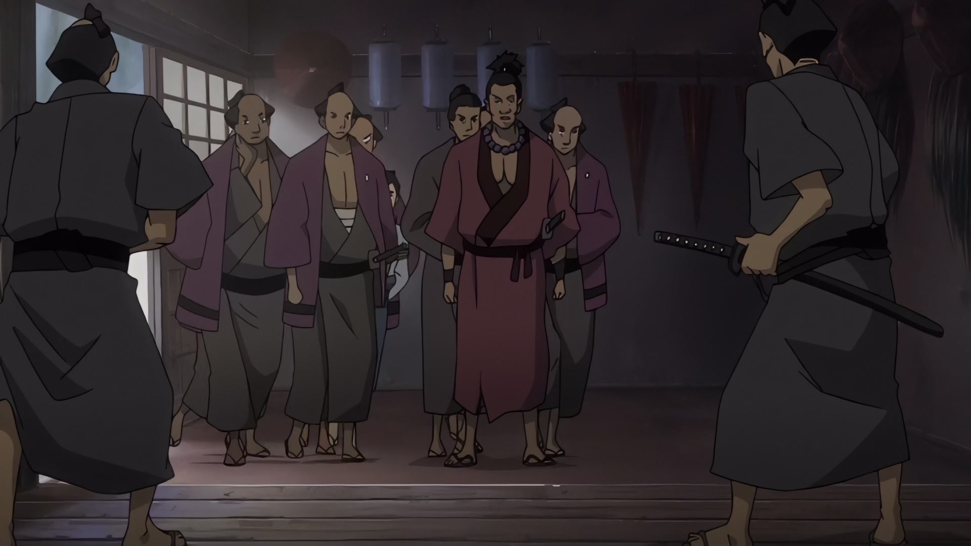 Samurai Champloo Ep 4: Hellhounds for Hire (Part 2) @ 00:08:24