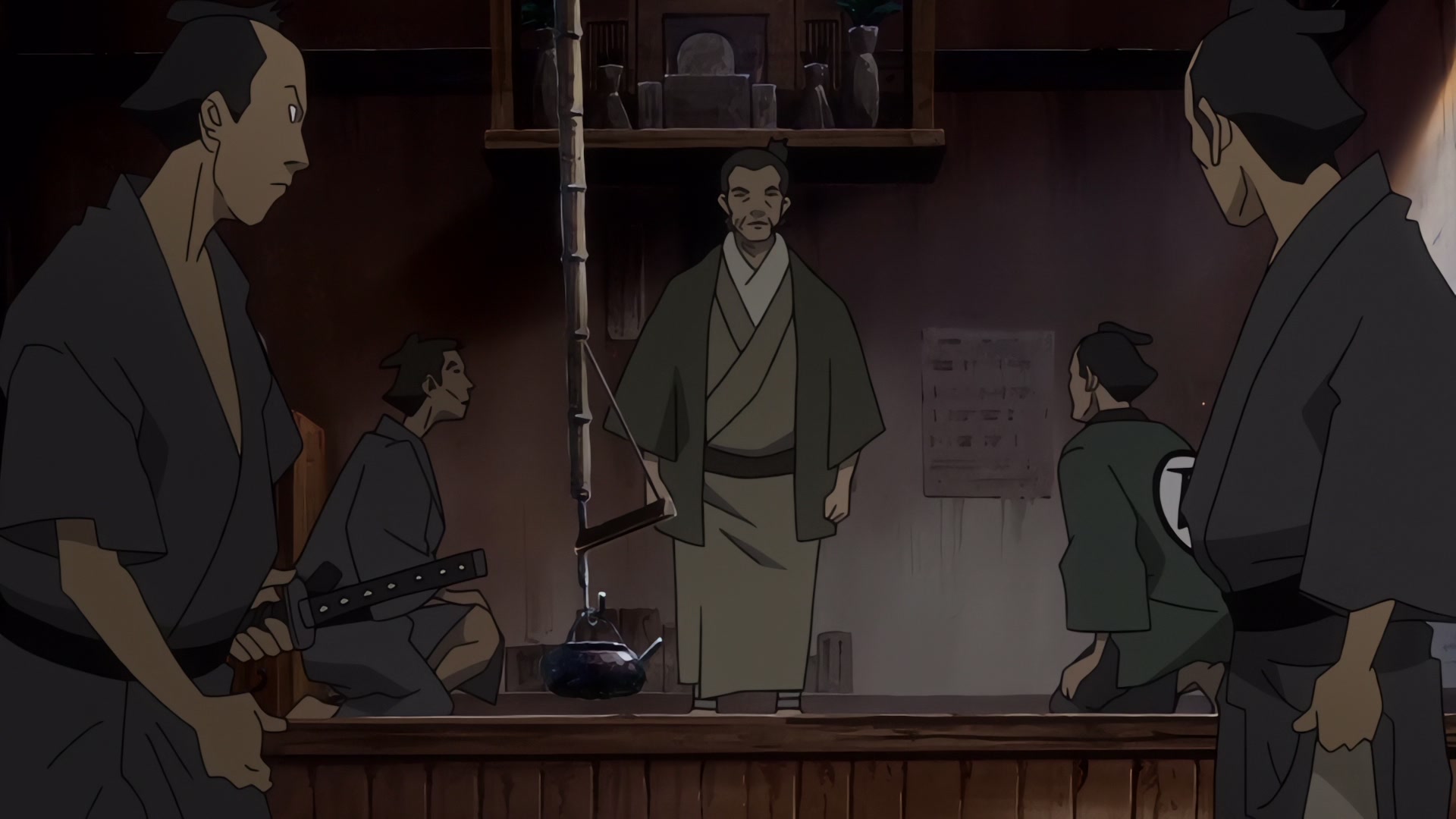 Samurai Champloo Ep 4: Hellhounds for Hire (Part 2) @ 00:08:57
