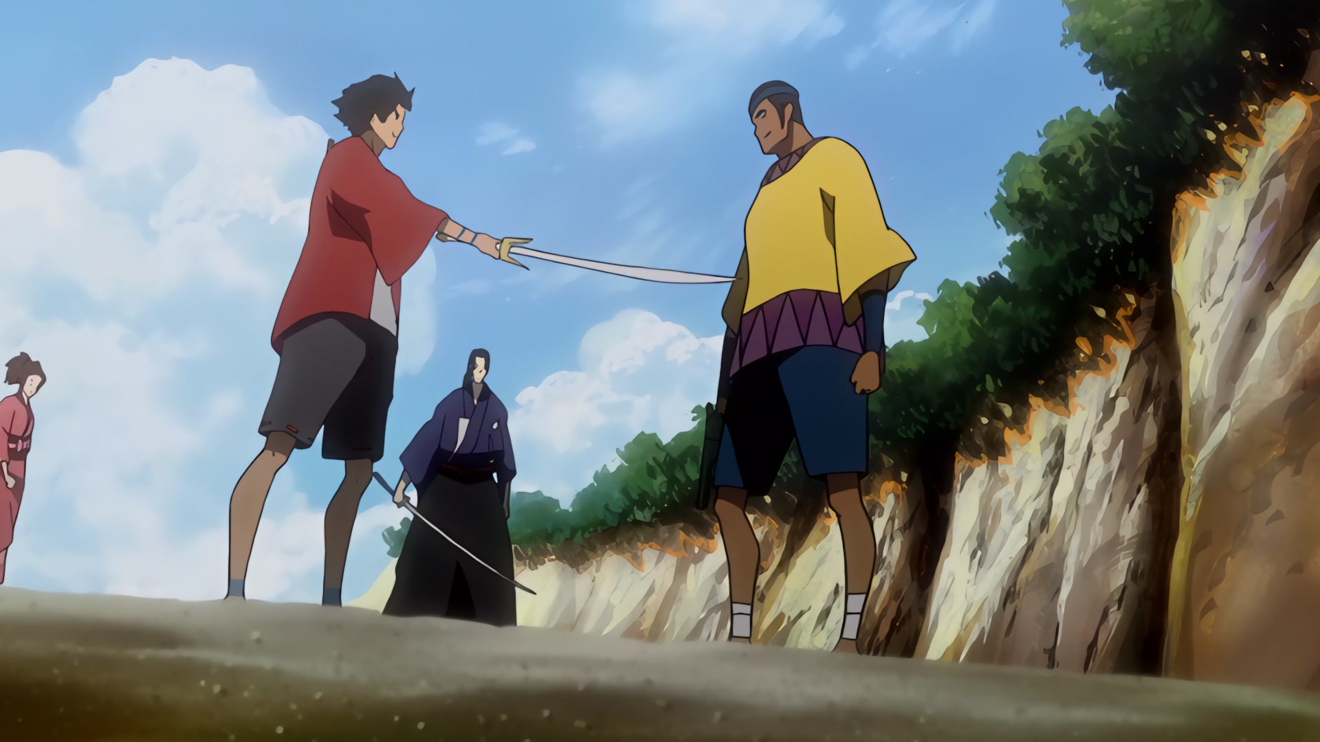 Samurai Champloo Ep 13: Misguided Miscreants (Part 1) @ 00:05:25