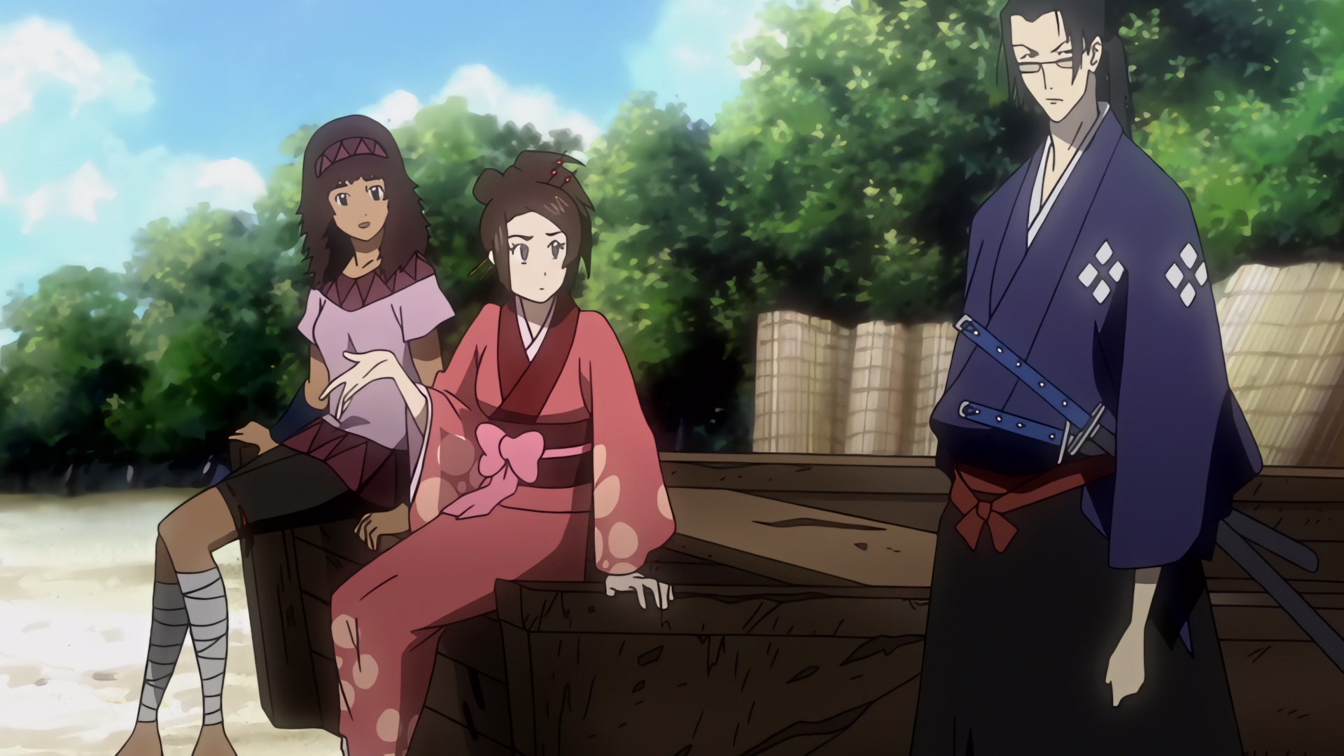 Samurai Champloo Ep 13: Misguided Miscreants (Part 1) @ 00:08:24