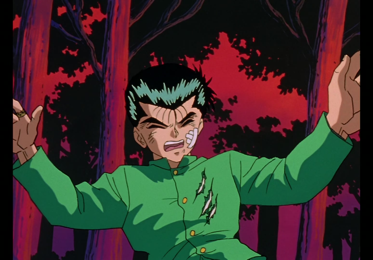 Yu Yu Hakusho Ep 8: The Three Eyes of Hiei @ 00:01:34