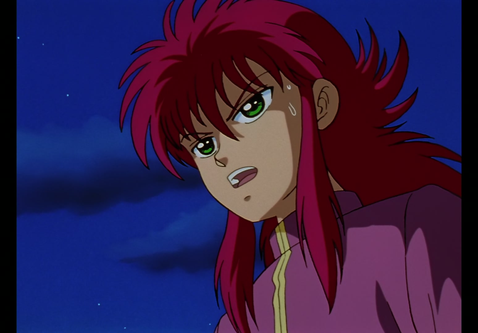 Yu Yu Hakusho Ep 8: The Three Eyes of Hiei @ 00:14:35