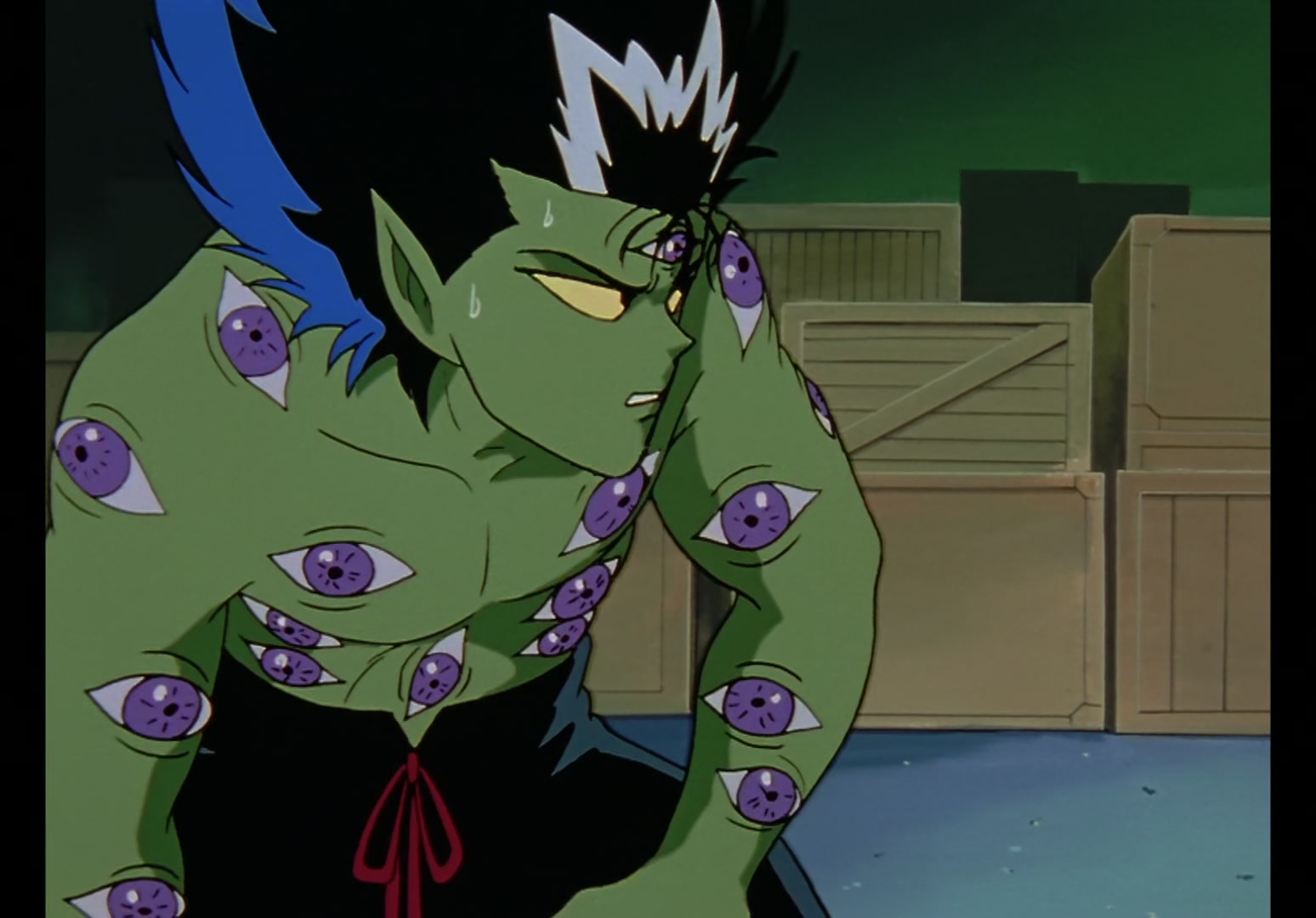 Yu Yu Hakusho Ep 8: The Three Eyes of Hiei @ 00:18:19