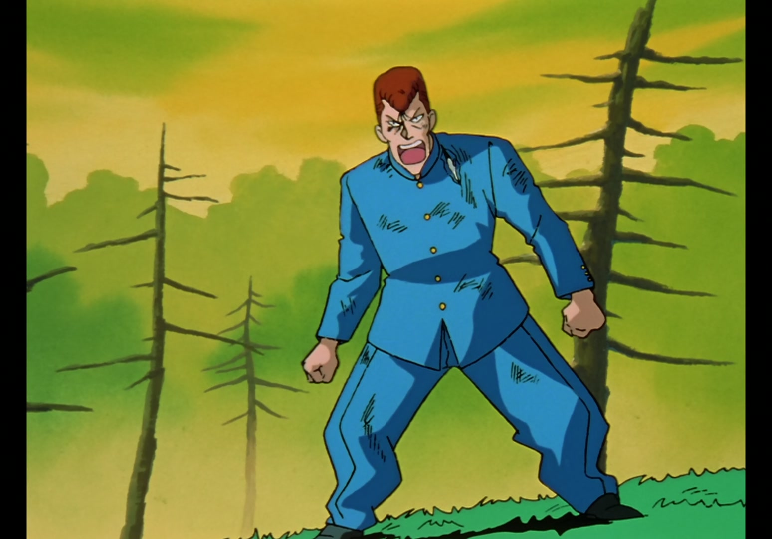 Yu Yu Hakusho Ep 12: Rando Rises, Kuwabara Falls @ 00:04:25