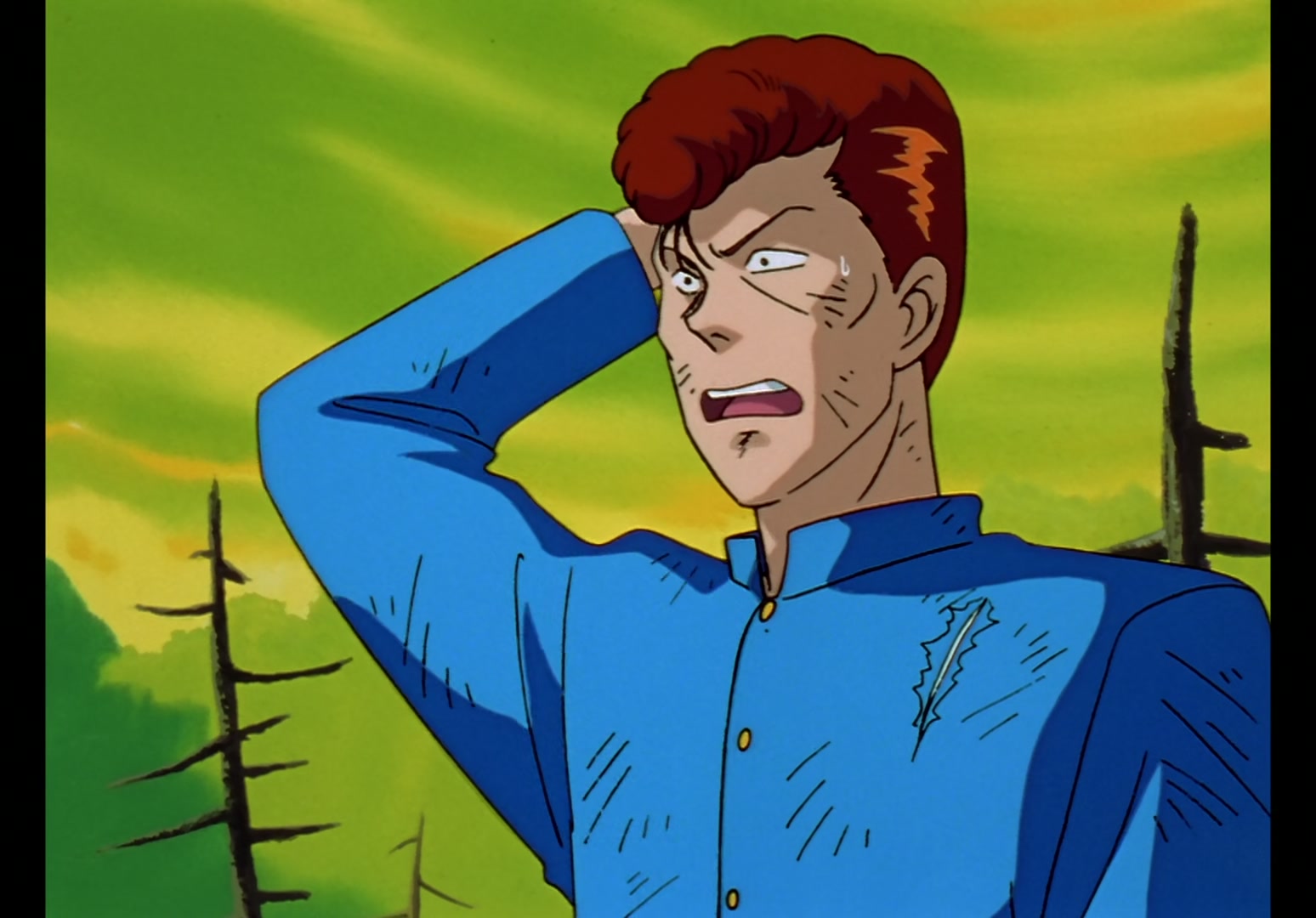 Yu Yu Hakusho Ep 12: Rando Rises, Kuwabara Falls @ 00:04:47
