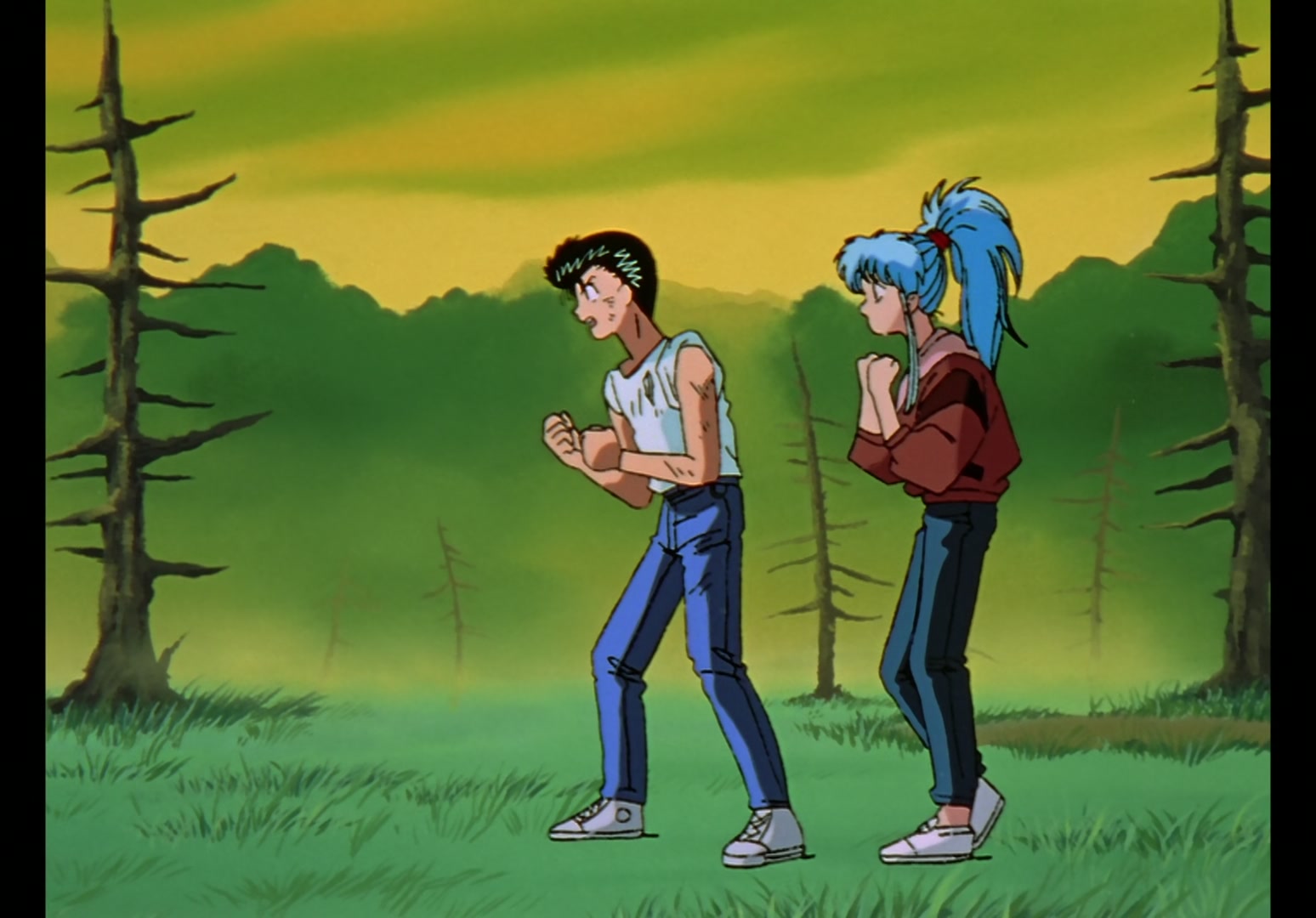 Yu Yu Hakusho Ep 12: Rando Rises, Kuwabara Falls @ 00:06:49