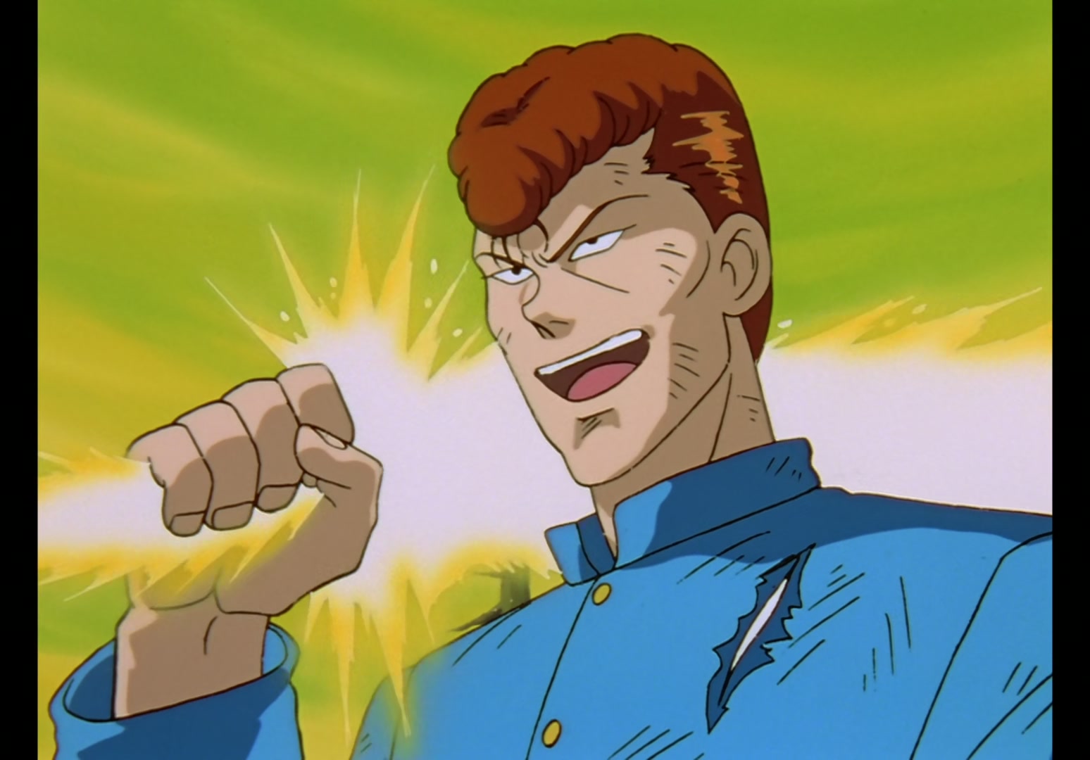 Yu Yu Hakusho Ep 12: Rando Rises, Kuwabara Falls @ 00:08:05