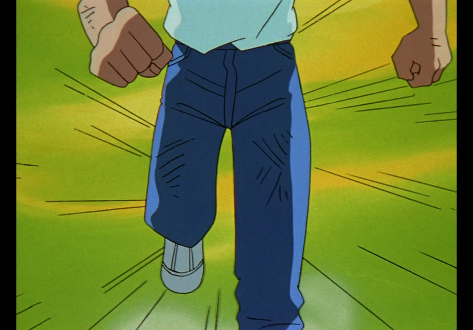 Yu Yu Hakusho Ep 13: Yusuke vs. Rando: 99 Attacks @ 00:01:34