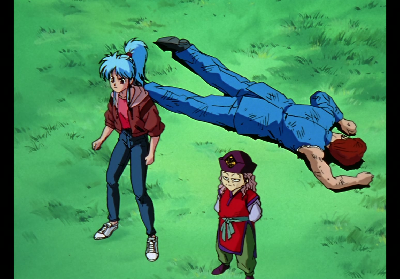 Yu Yu Hakusho Ep 13: Yusuke vs. Rando: 99 Attacks @ 00:02:19