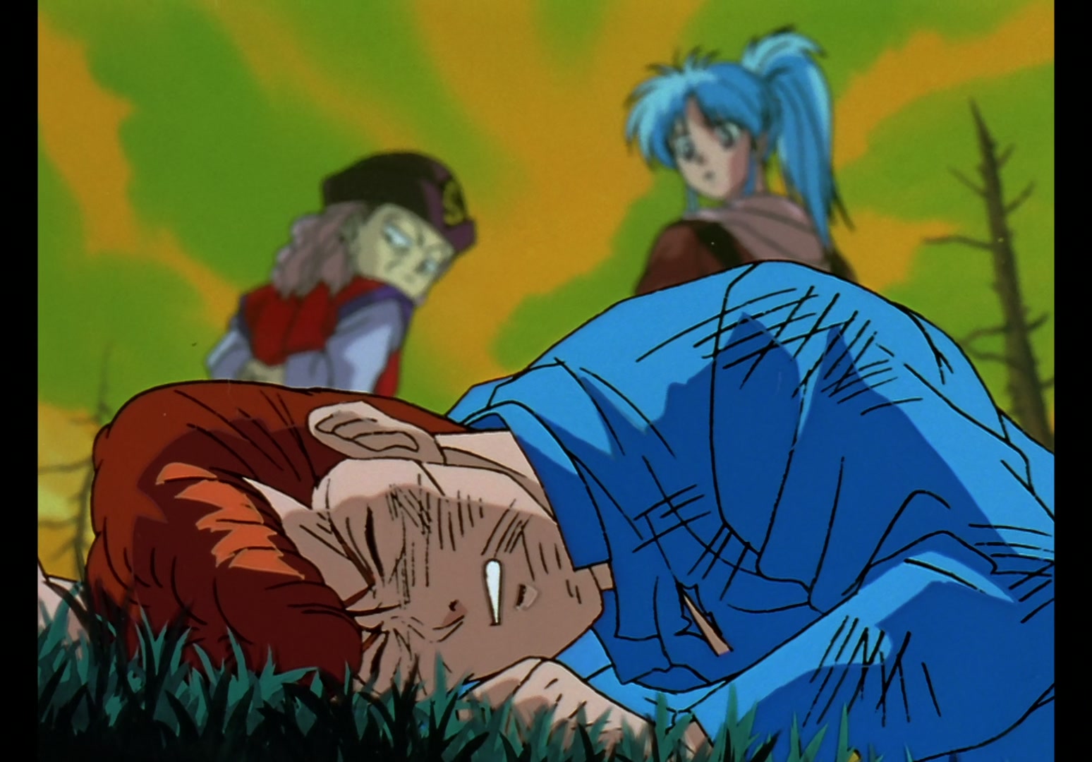 Yu Yu Hakusho Ep 13: Yusuke vs. Rando: 99 Attacks @ 00:02:23