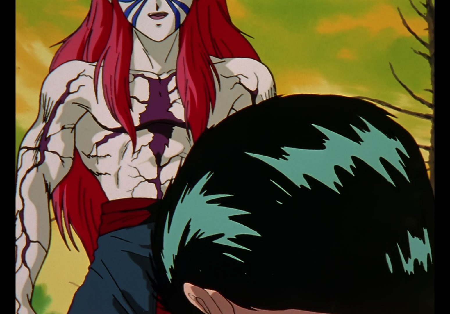 Yu Yu Hakusho Ep 13: Yusuke vs. Rando: 99 Attacks @ 00:02:57