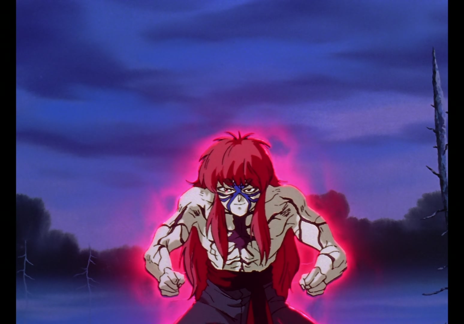 Yu Yu Hakusho Ep 13: Yusuke vs. Rando: 99 Attacks @ 00:04:09
