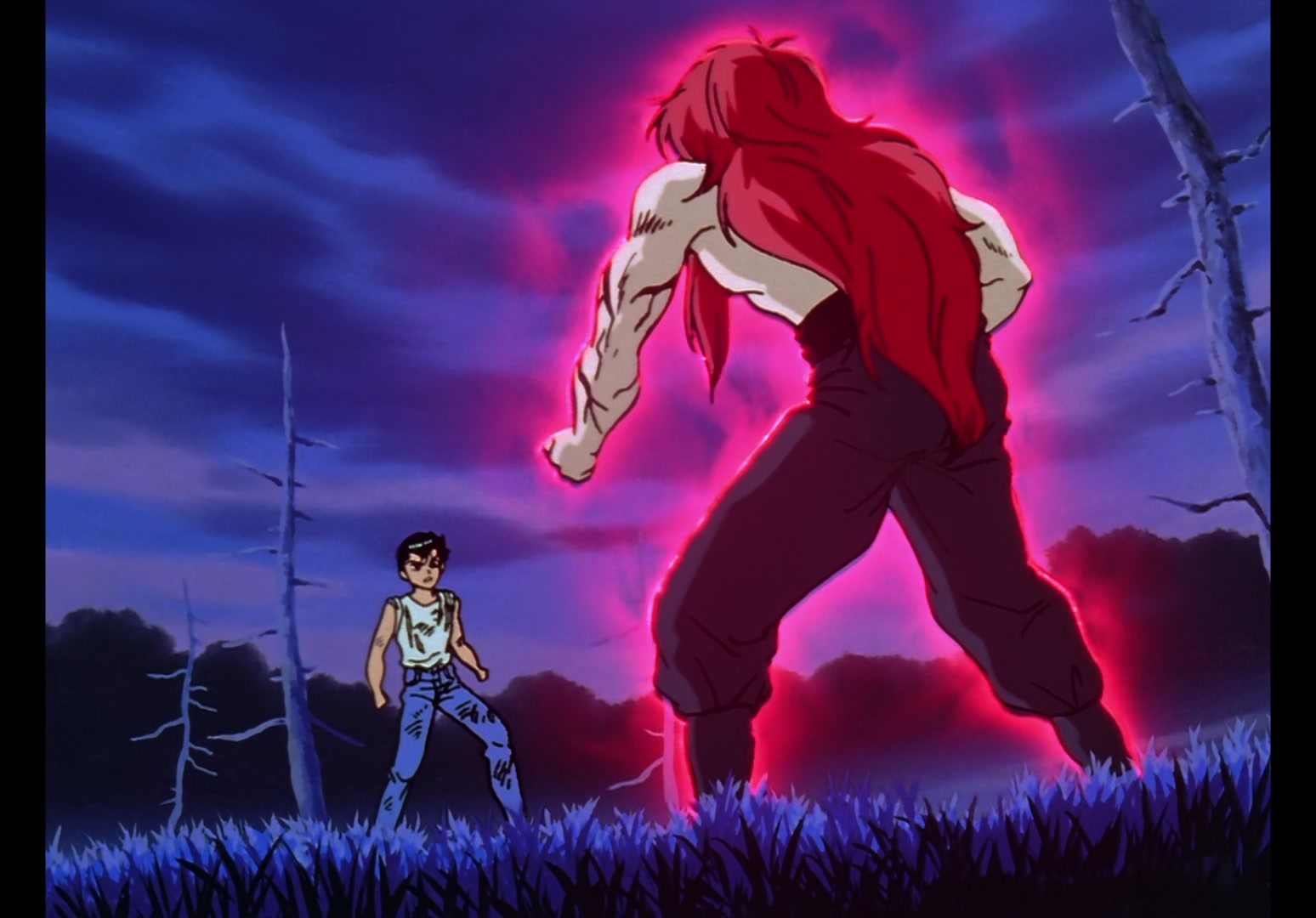 Yu Yu Hakusho Ep 13: Yusuke vs. Rando: 99 Attacks @ 00:04:13