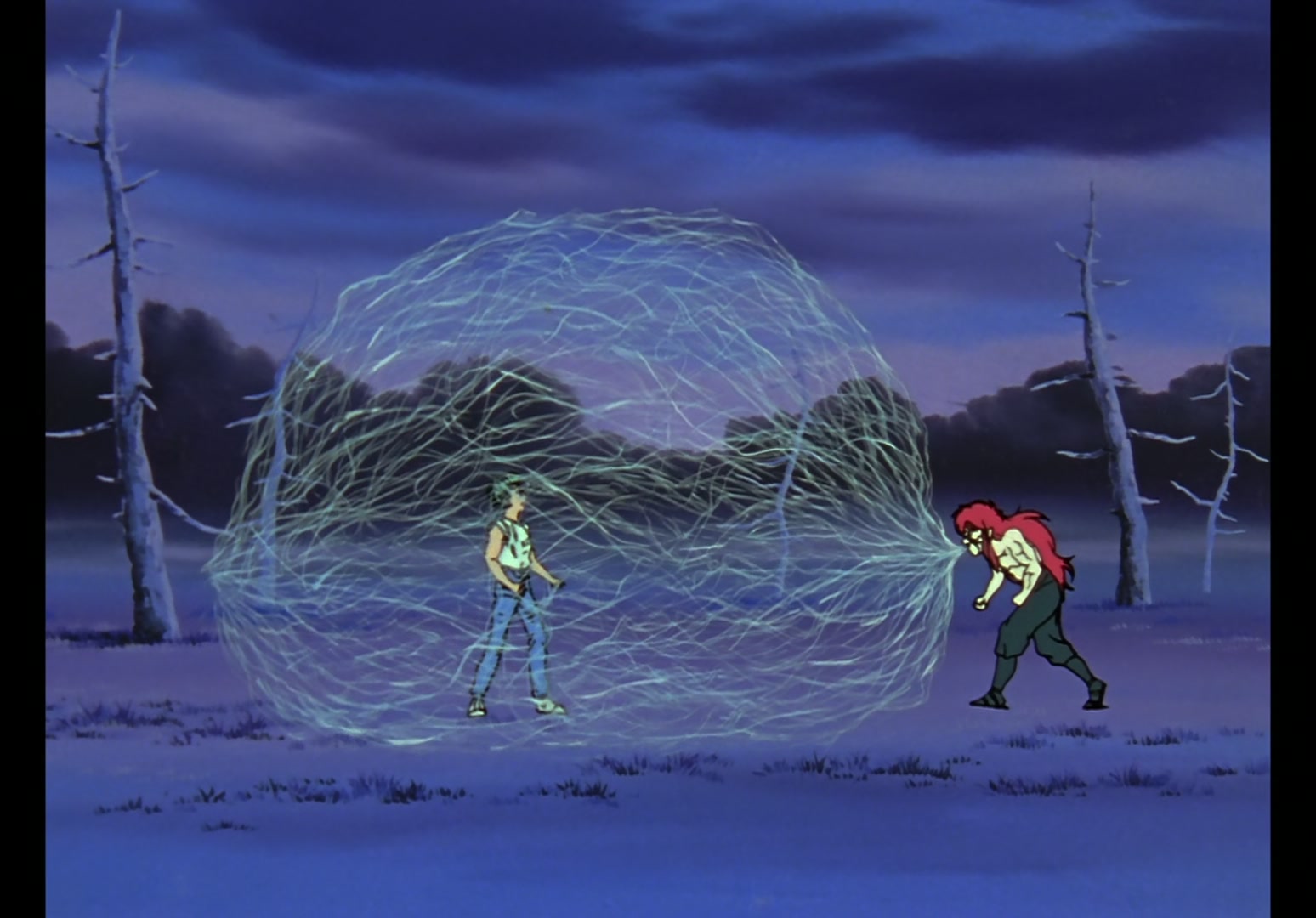Yu Yu Hakusho Ep 13: Yusuke vs. Rando: 99 Attacks @ 00:04:36