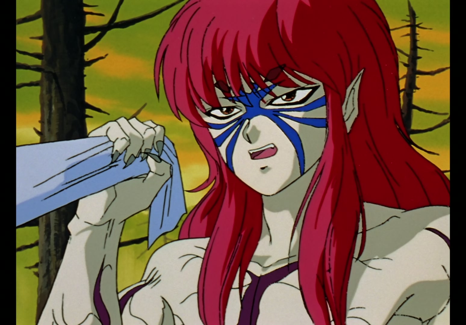 Yu Yu Hakusho Ep 13: Yusuke vs. Rando: 99 Attacks @ 00:05:14