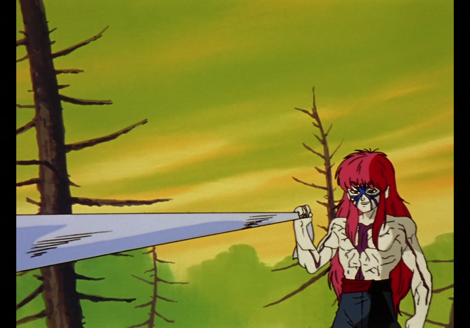 Yu Yu Hakusho Ep 13: Yusuke vs. Rando: 99 Attacks @ 00:05:18