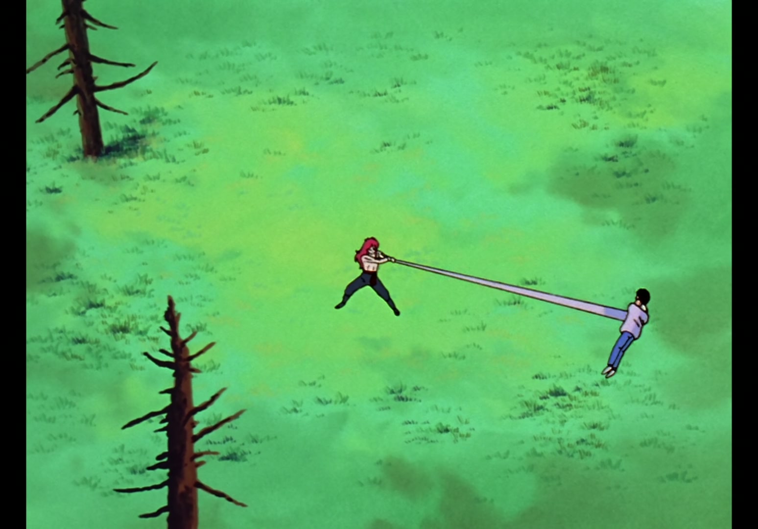 Yu Yu Hakusho Ep 13: Yusuke vs. Rando: 99 Attacks @ 00:05:40