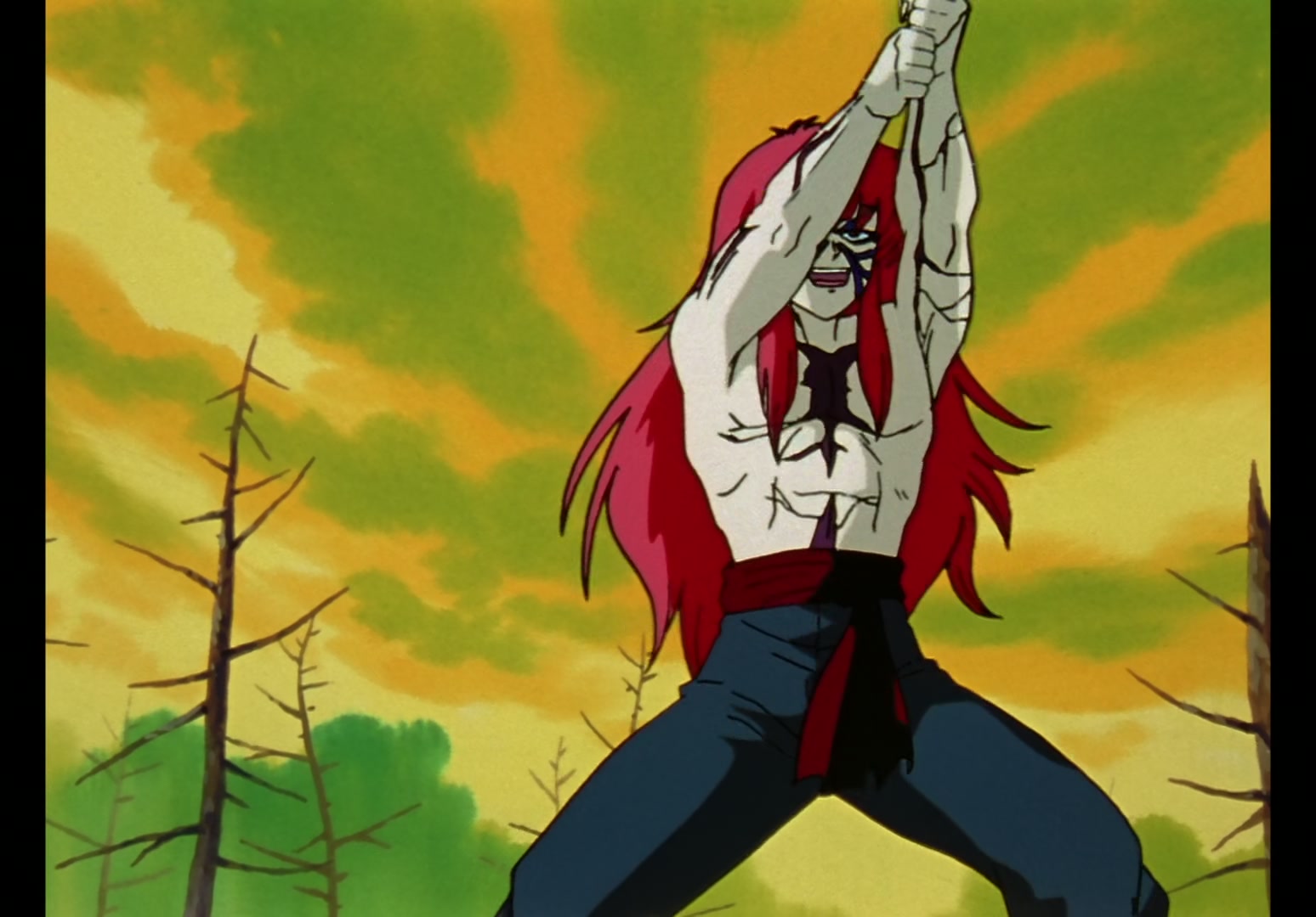 Yu Yu Hakusho Ep 13: Yusuke vs. Rando: 99 Attacks @ 00:05:44