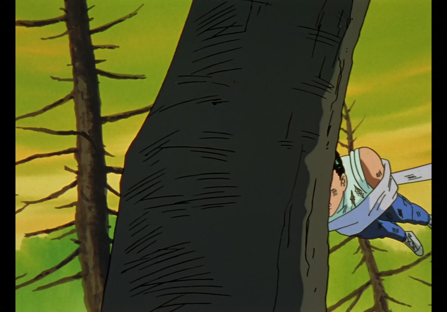 Yu Yu Hakusho Ep 13: Yusuke vs. Rando: 99 Attacks @ 00:06:07