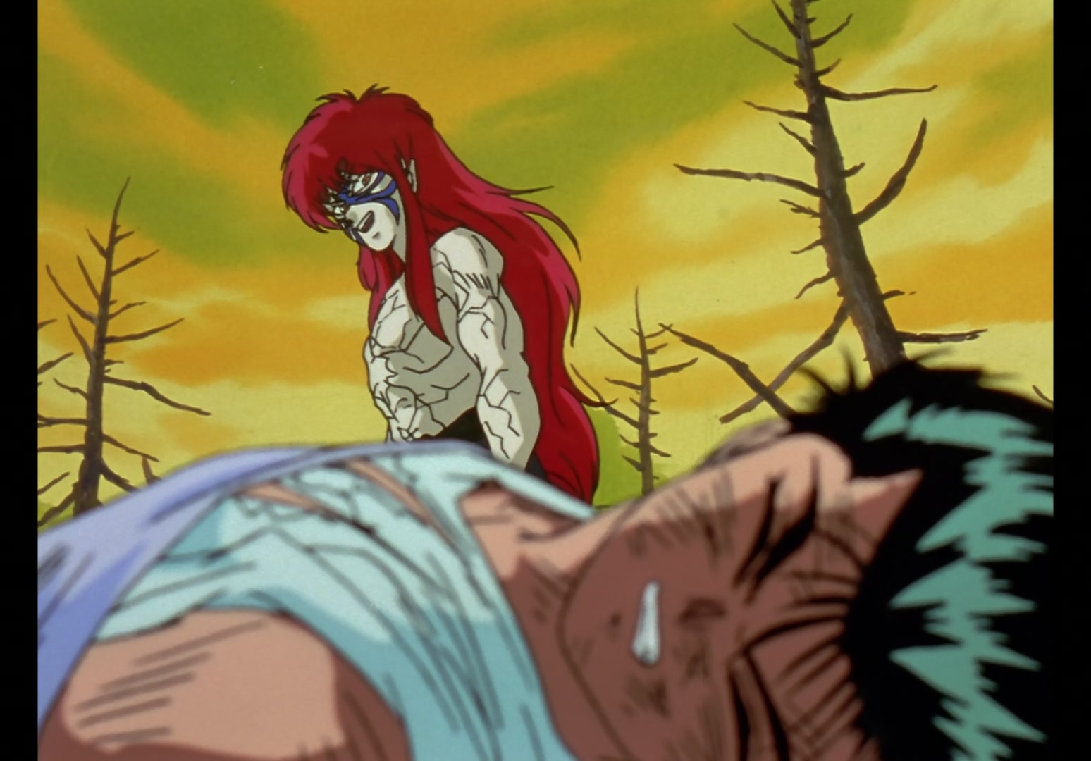 Yu Yu Hakusho Ep 13: Yusuke vs. Rando: 99 Attacks @ 00:07:19
