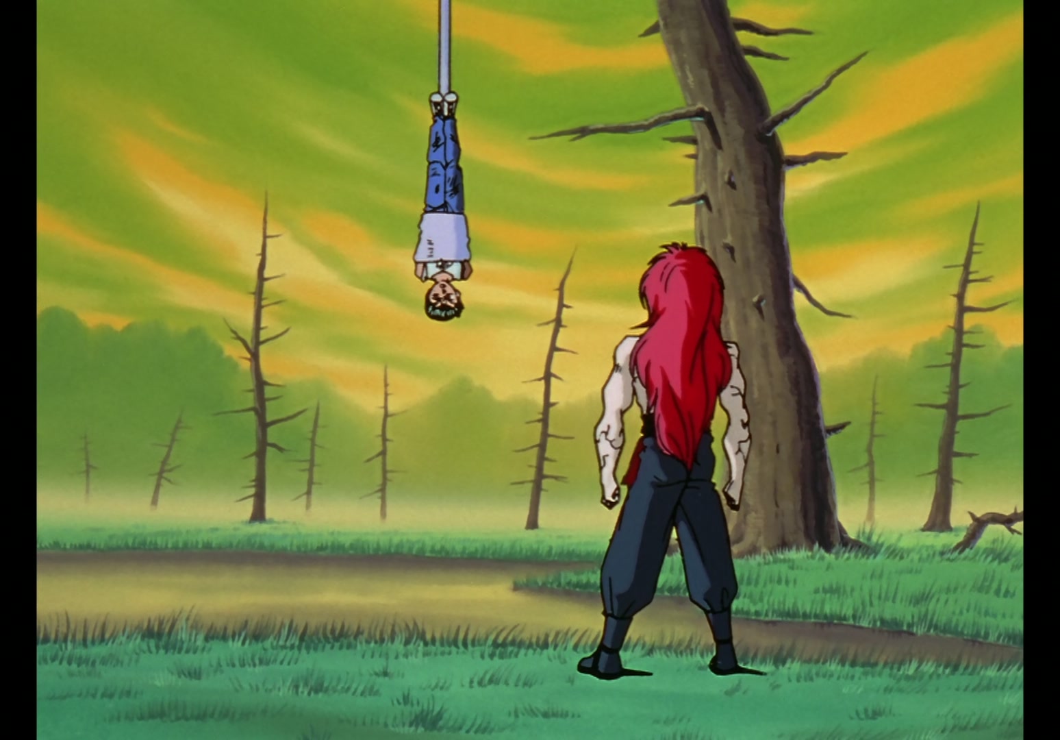 Yu Yu Hakusho Ep 13: Yusuke vs. Rando: 99 Attacks @ 00:07:34