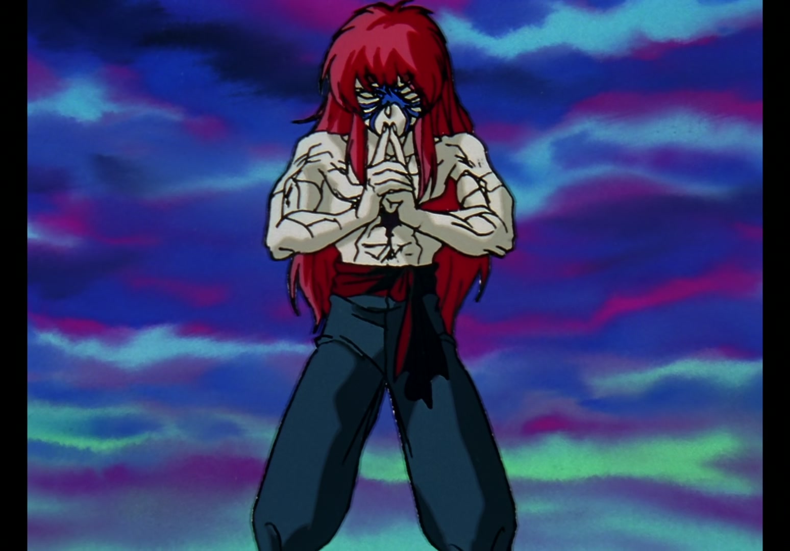 Yu Yu Hakusho Ep 13: Yusuke vs. Rando: 99 Attacks @ 00:07:53