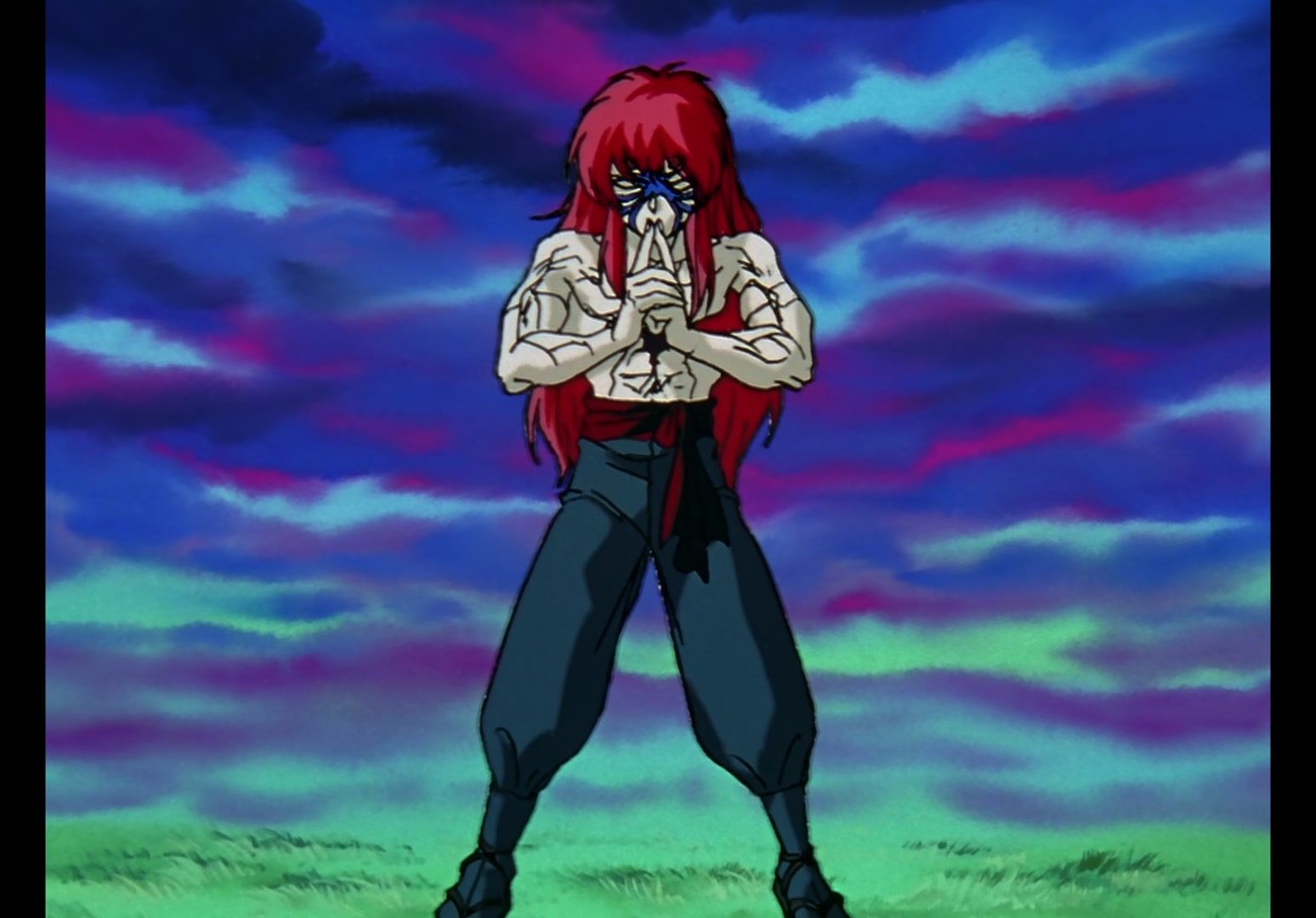Yu Yu Hakusho Ep 13: Yusuke vs. Rando: 99 Attacks @ 00:07:57