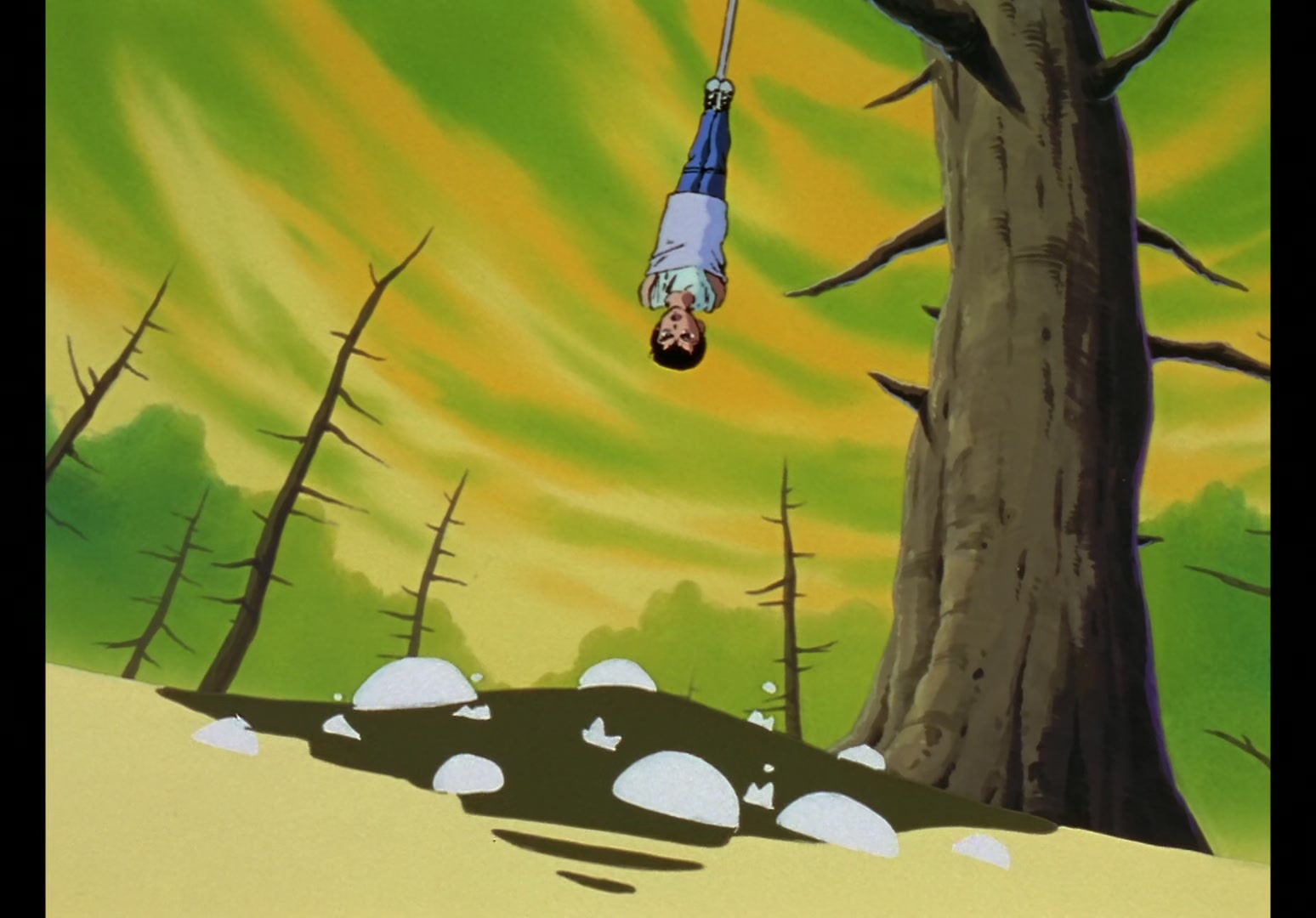 Yu Yu Hakusho Ep 13: Yusuke vs. Rando: 99 Attacks @ 00:08:12
