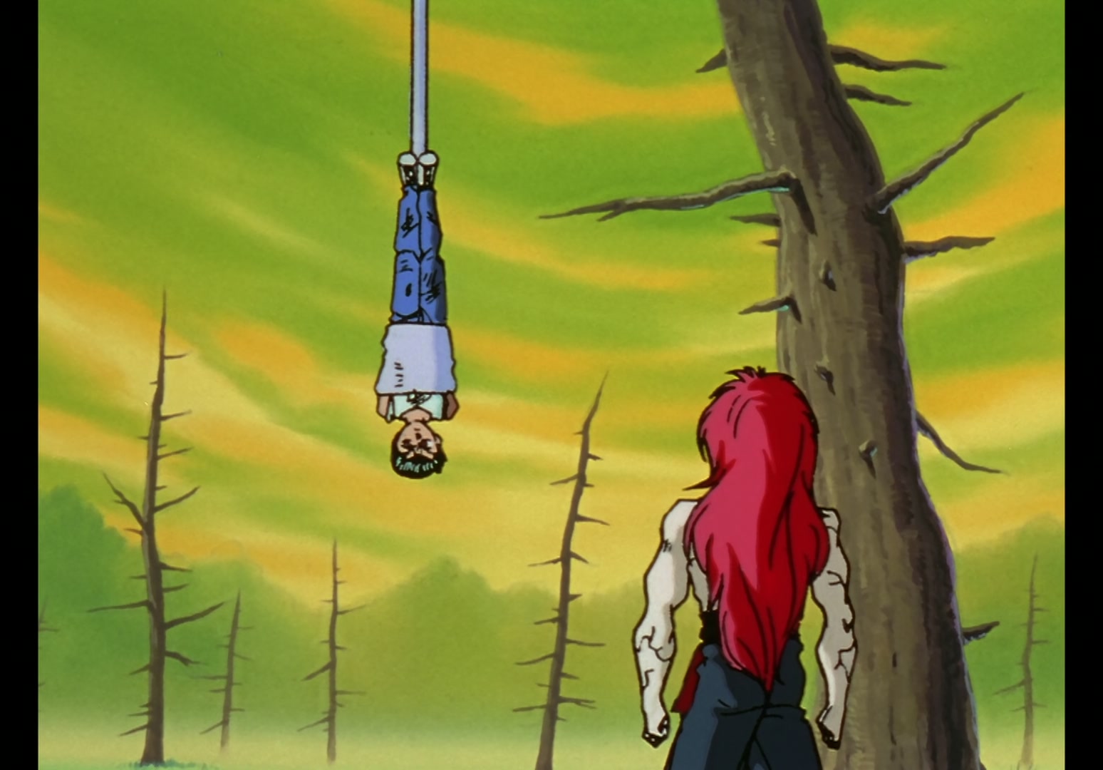 Yu Yu Hakusho Ep 13: Yusuke vs. Rando: 99 Attacks @ 00:08:35
