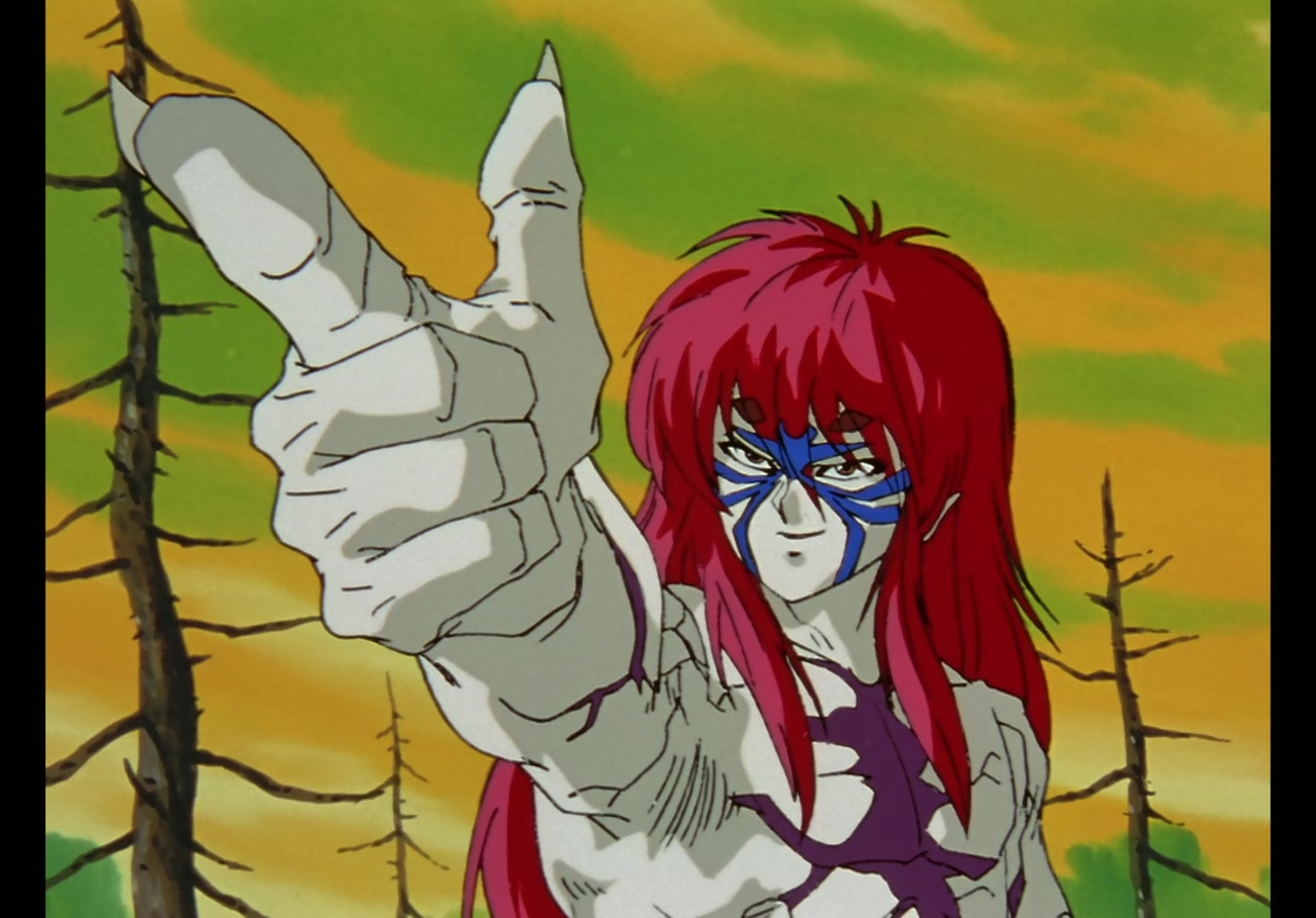 Yu Yu Hakusho Ep 13: Yusuke vs. Rando: 99 Attacks @ 00:09:20
