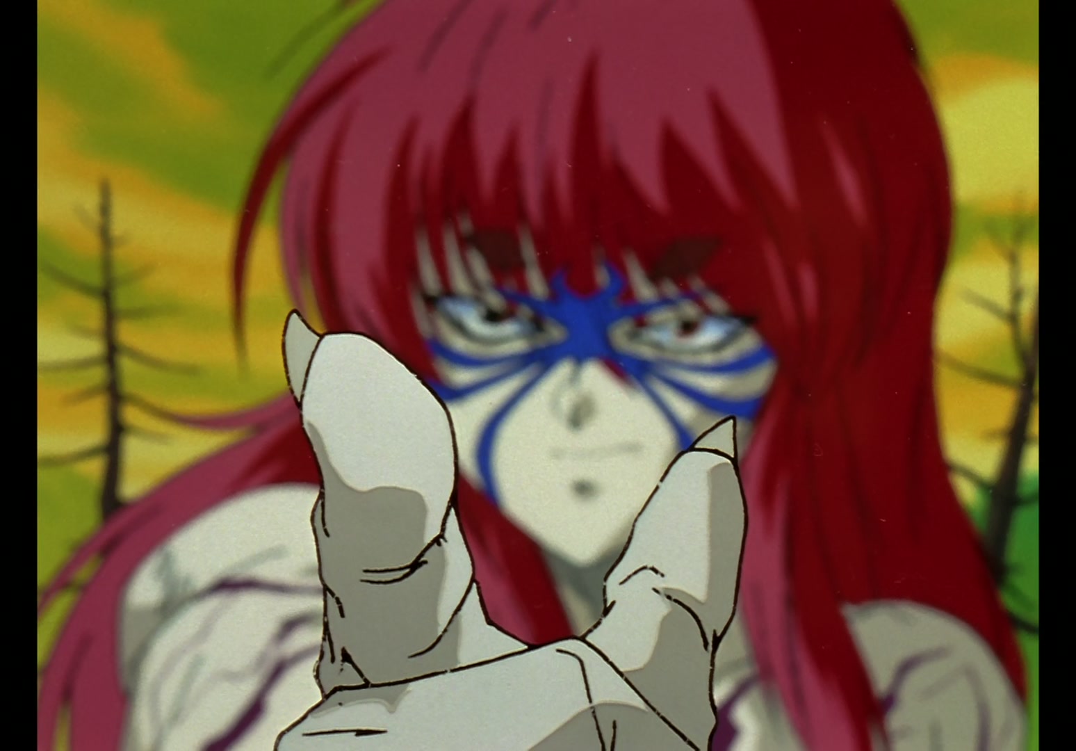 Yu Yu Hakusho Ep 13: Yusuke vs. Rando: 99 Attacks @ 00:09:24