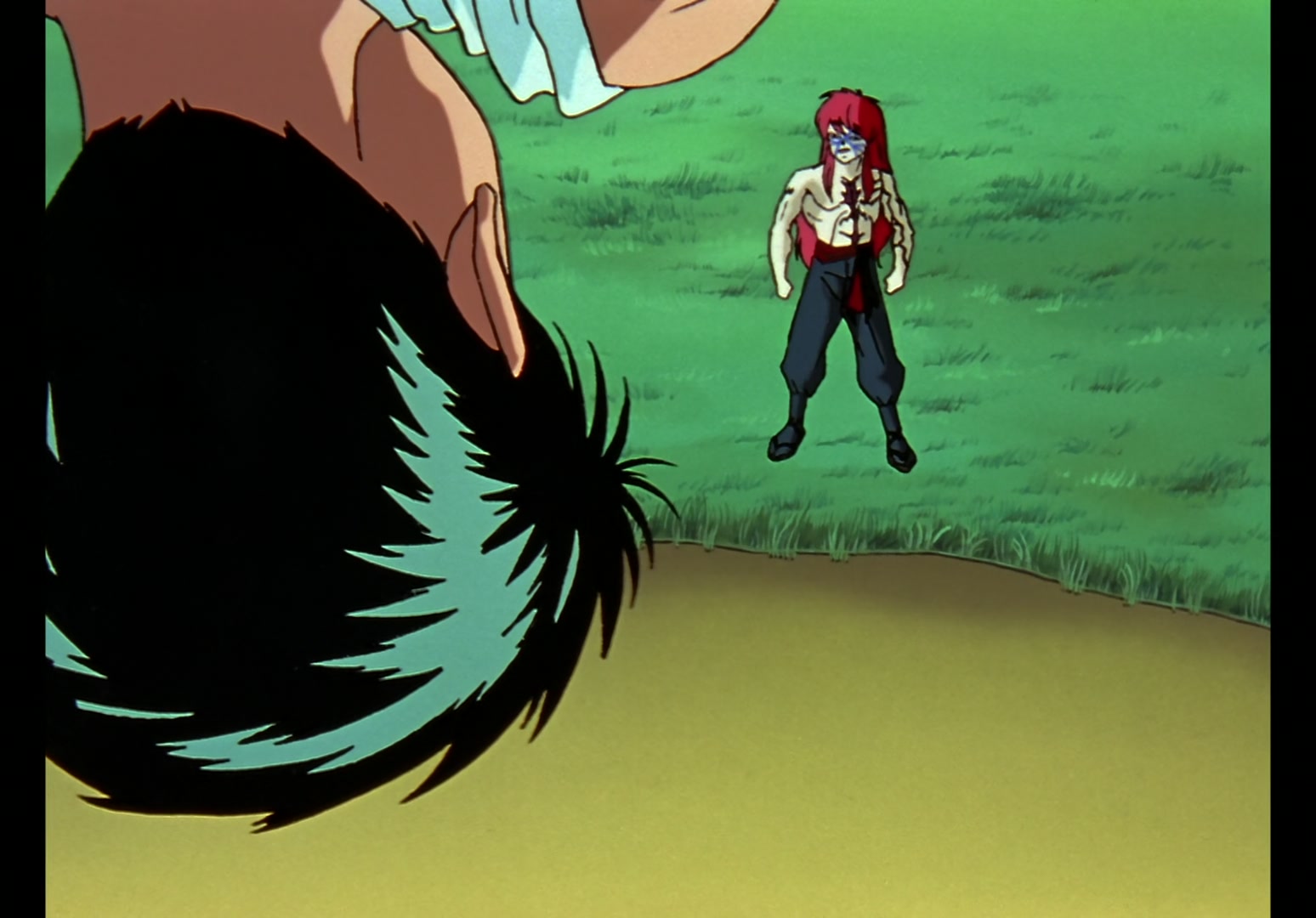 Yu Yu Hakusho Ep 13: Yusuke vs. Rando: 99 Attacks @ 00:09:47