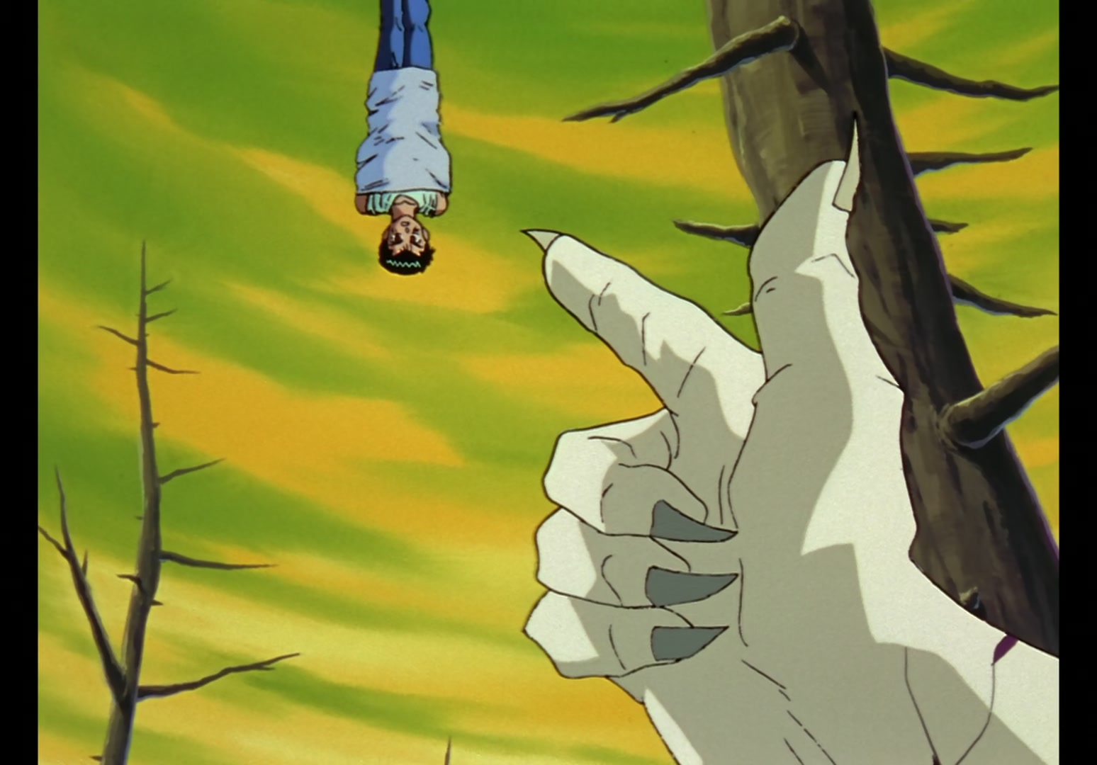 Yu Yu Hakusho Ep 13: Yusuke vs. Rando: 99 Attacks @ 00:10:21