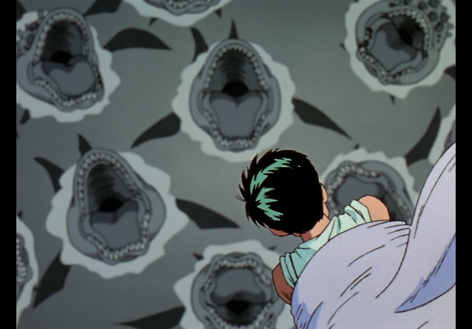 Yu Yu Hakusho Ep 13: Yusuke vs. Rando: 99 Attacks @ 00:11:07