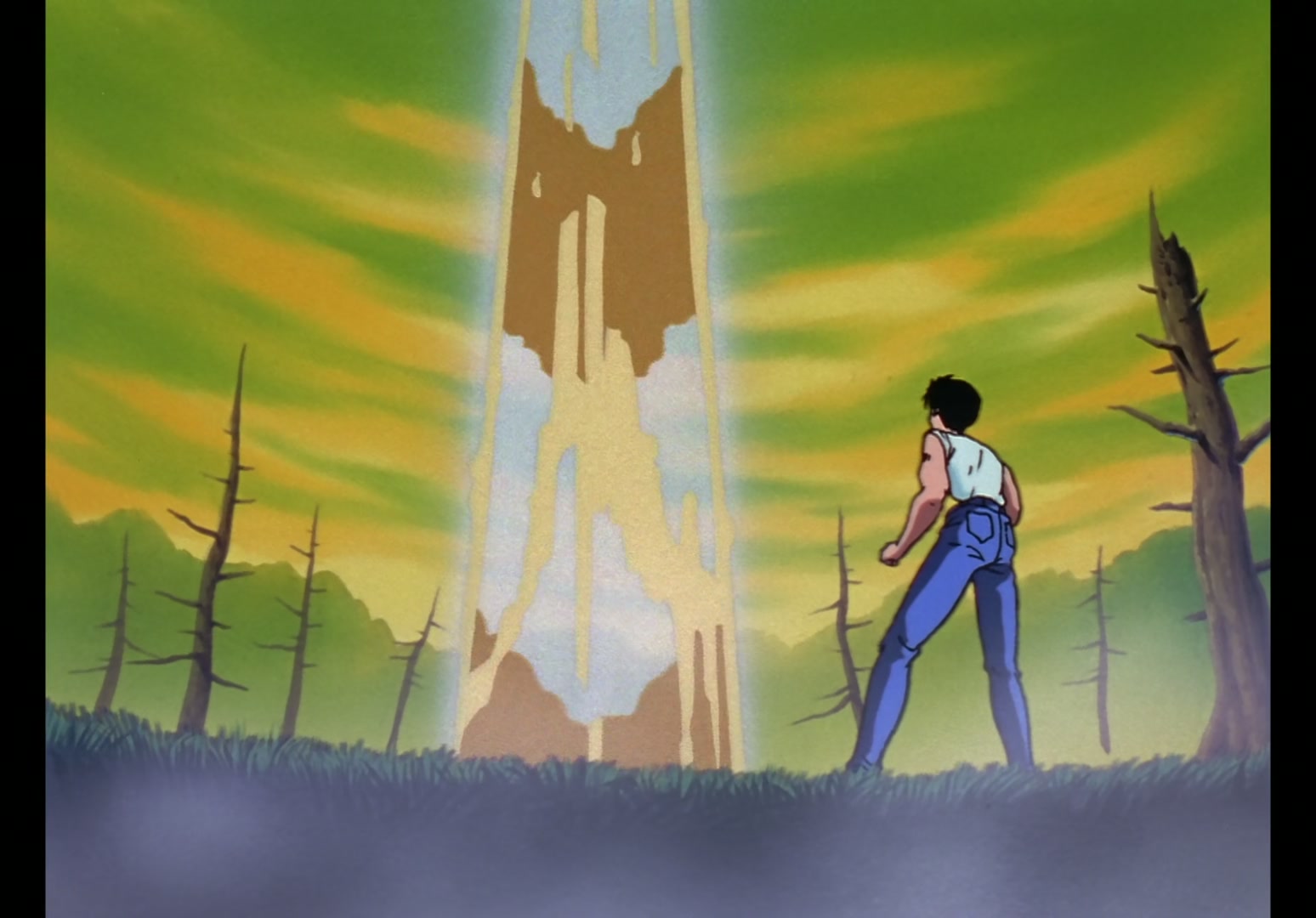 Yu Yu Hakusho Ep 13: Yusuke vs. Rando: 99 Attacks @ 00:16:02
