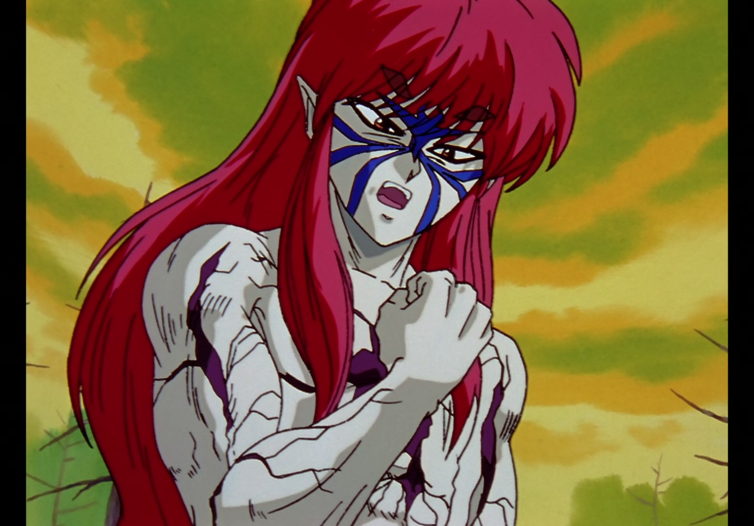 Yu Yu Hakusho Ep 13: Yusuke vs. Rando: 99 Attacks @ 00:16:40