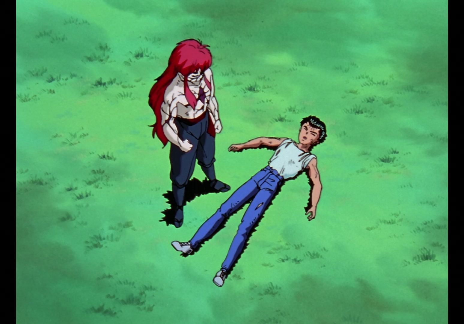Yu Yu Hakusho Ep 13: Yusuke vs. Rando: 99 Attacks @ 00:16:48