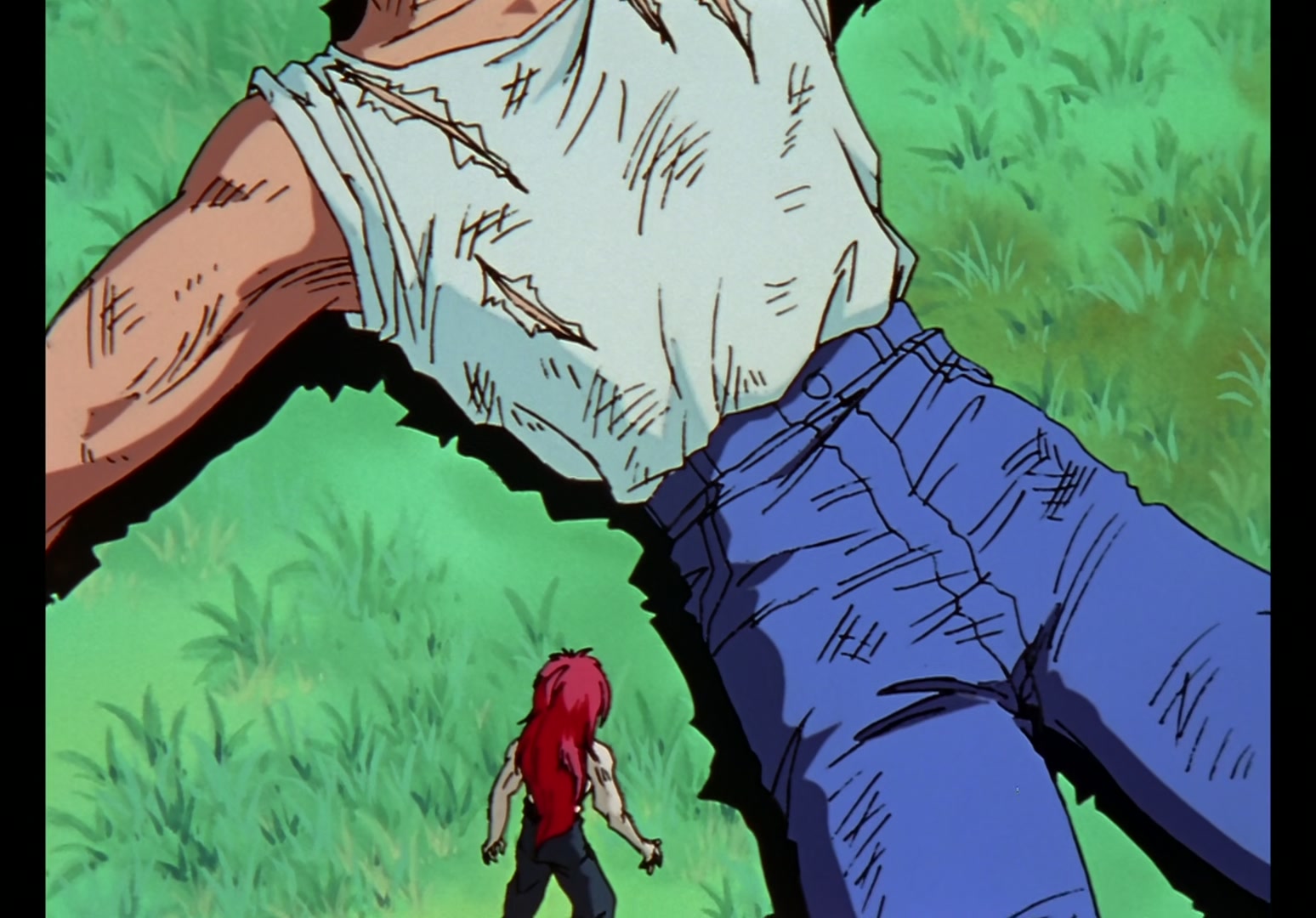 Yu Yu Hakusho Ep 13: Yusuke vs. Rando: 99 Attacks @ 00:18:04