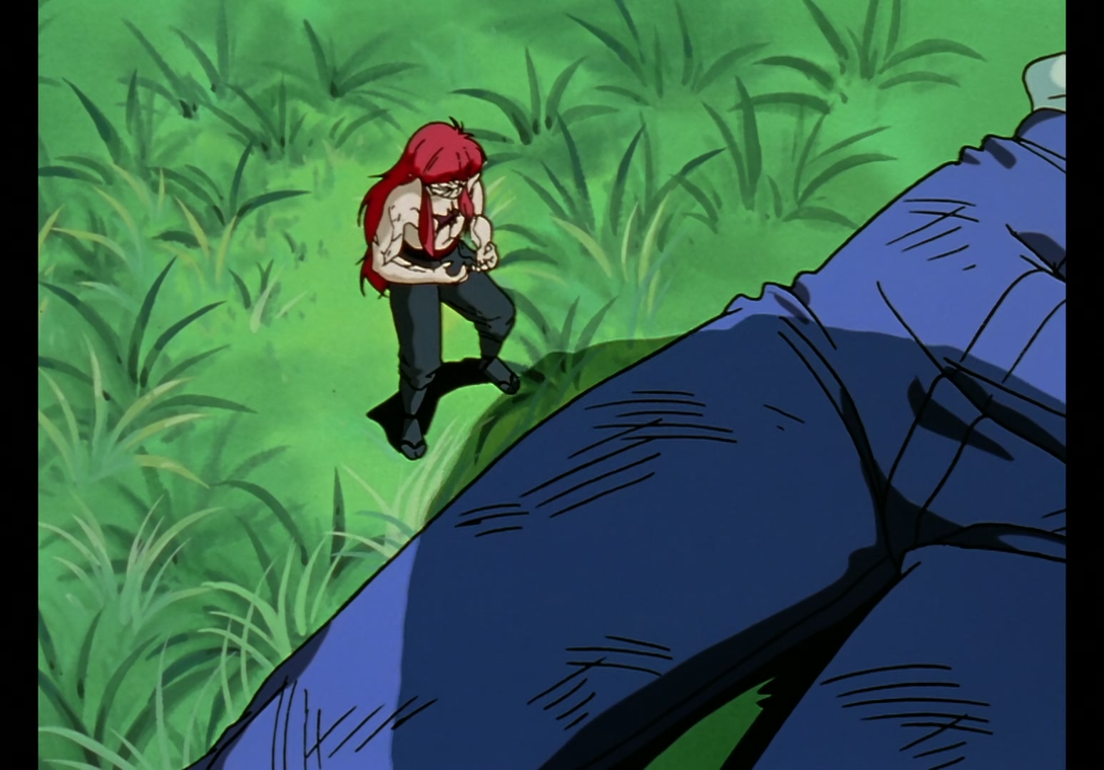 Yu Yu Hakusho Ep 13: Yusuke vs. Rando: 99 Attacks @ 00:18:07