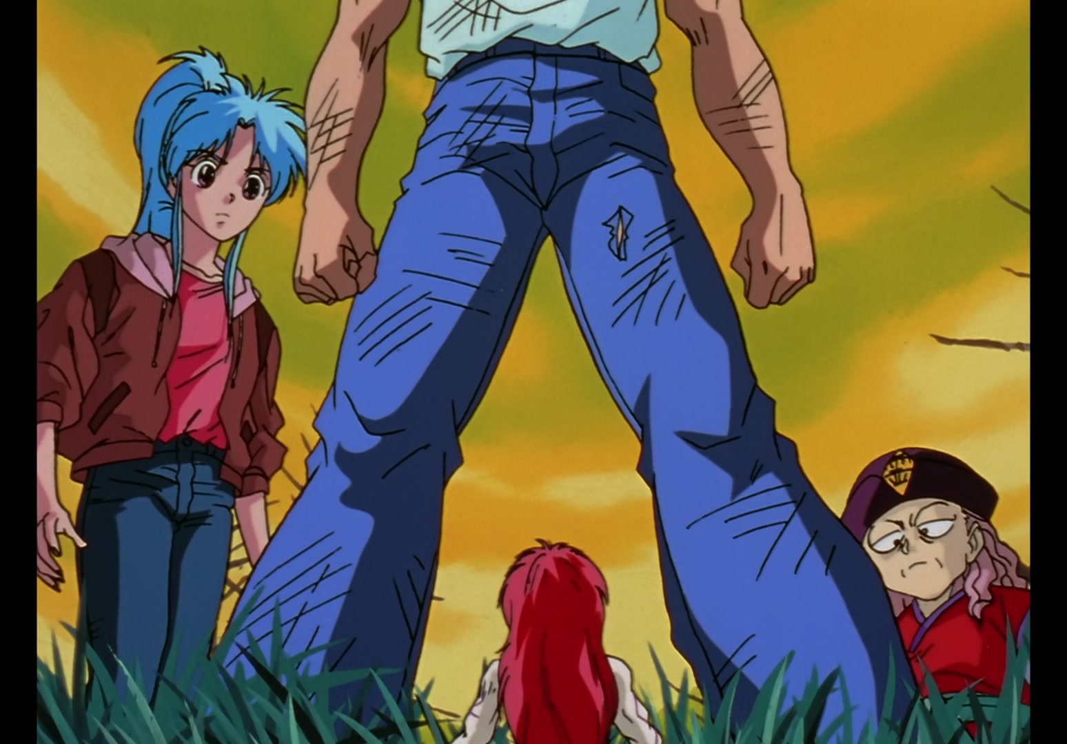 Yu Yu Hakusho Ep 13: Yusuke vs. Rando: 99 Attacks @ 00:19:12
