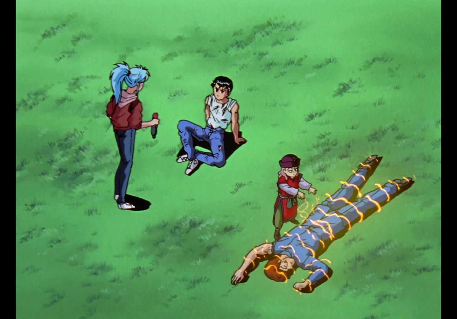 Yu Yu Hakusho Ep 13: Yusuke vs. Rando: 99 Attacks @ 00:20:32