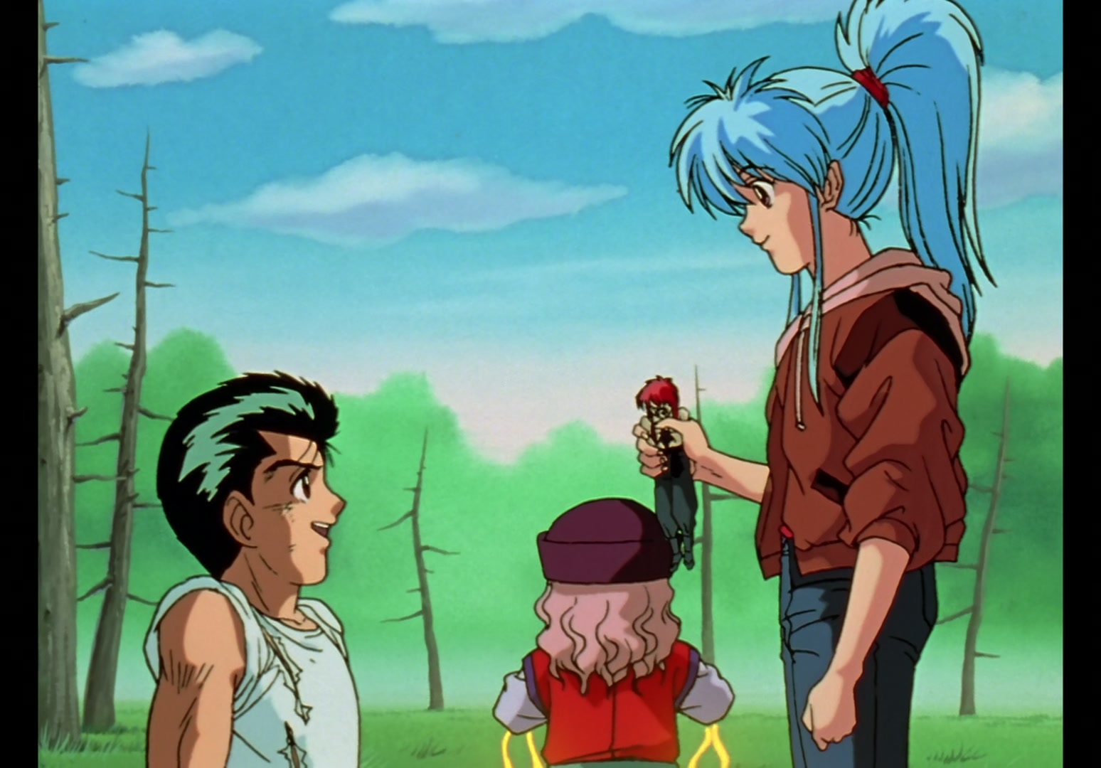 Yu Yu Hakusho Ep 13: Yusuke vs. Rando: 99 Attacks @ 00:20:35