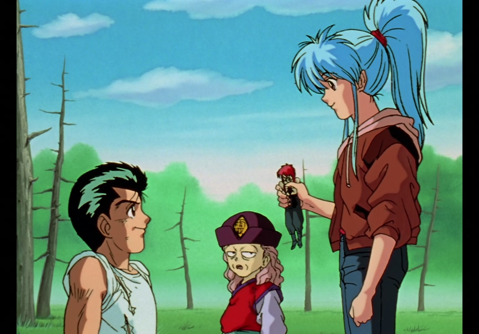 Yu Yu Hakusho Ep 13: Yusuke vs. Rando: 99 Attacks @ 00:20:39