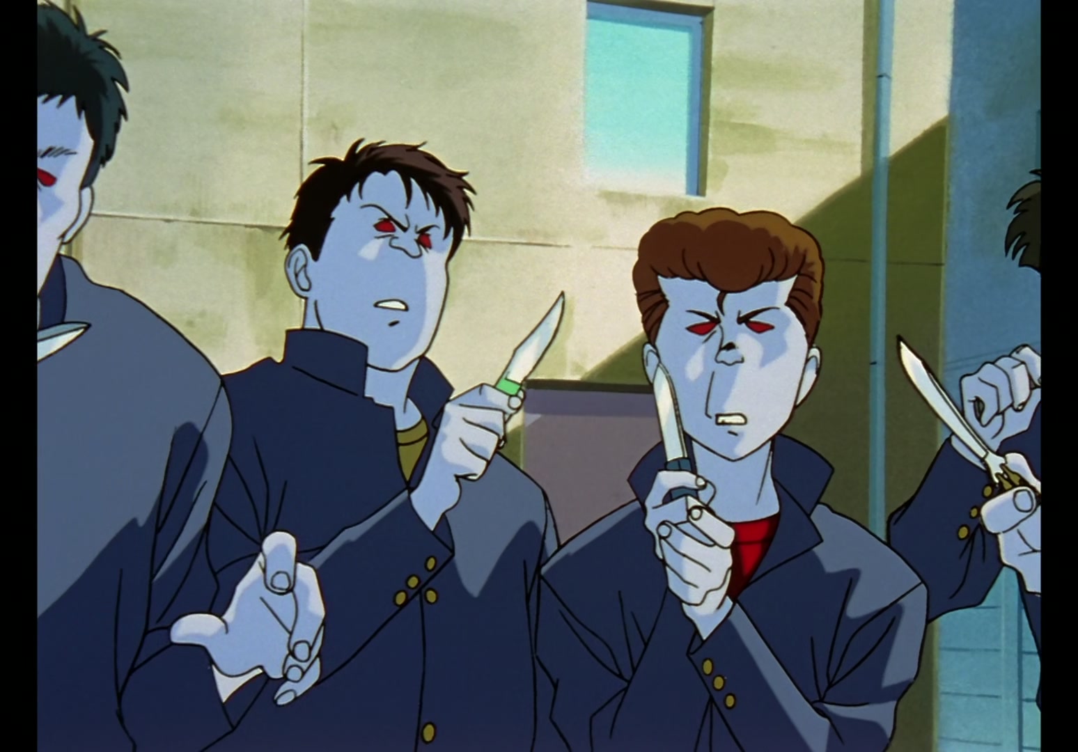 Yu Yu Hakusho Ep 13: Yusuke vs. Rando: 99 Attacks @ 00:21:55