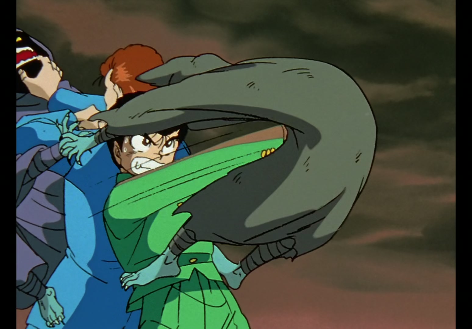 Yu Yu Hakusho Ep 13: Yusuke vs. Rando: 99 Attacks @ 00:22:10