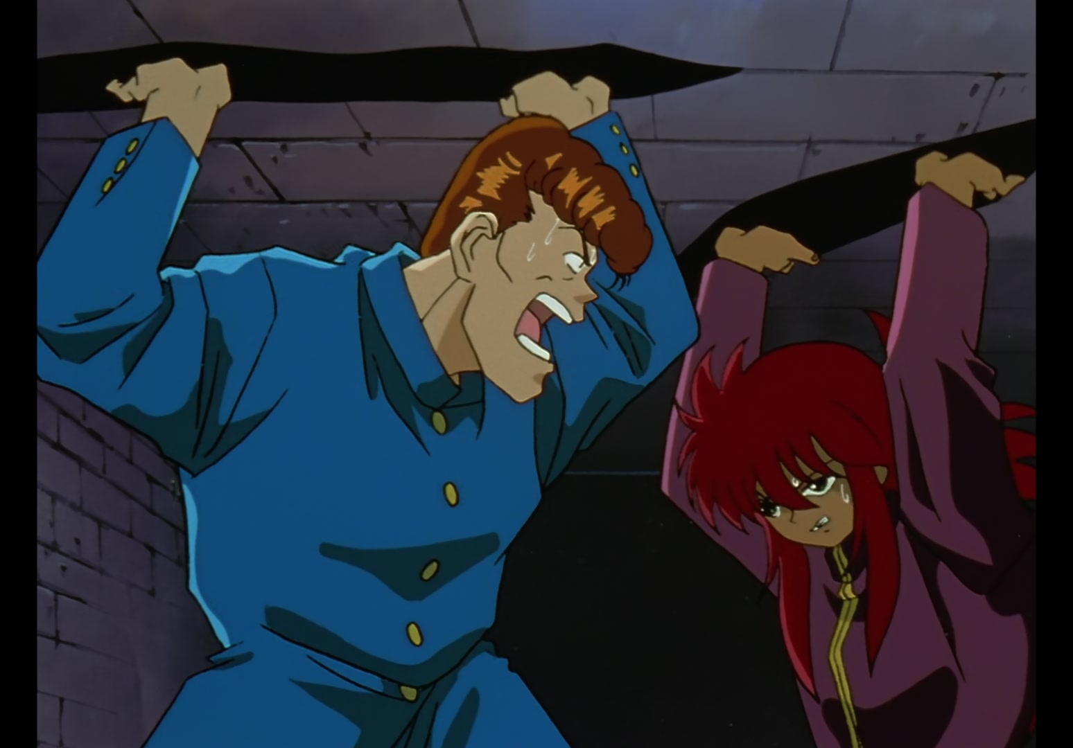 Yu Yu Hakusho Ep 15: Genbu, the Stone Beast @ 00:02:42