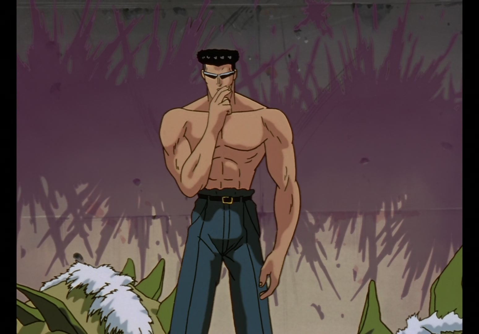 Yu Yu Hakusho Ep 23: The Toguro Brothers Gang @ 00:06:45