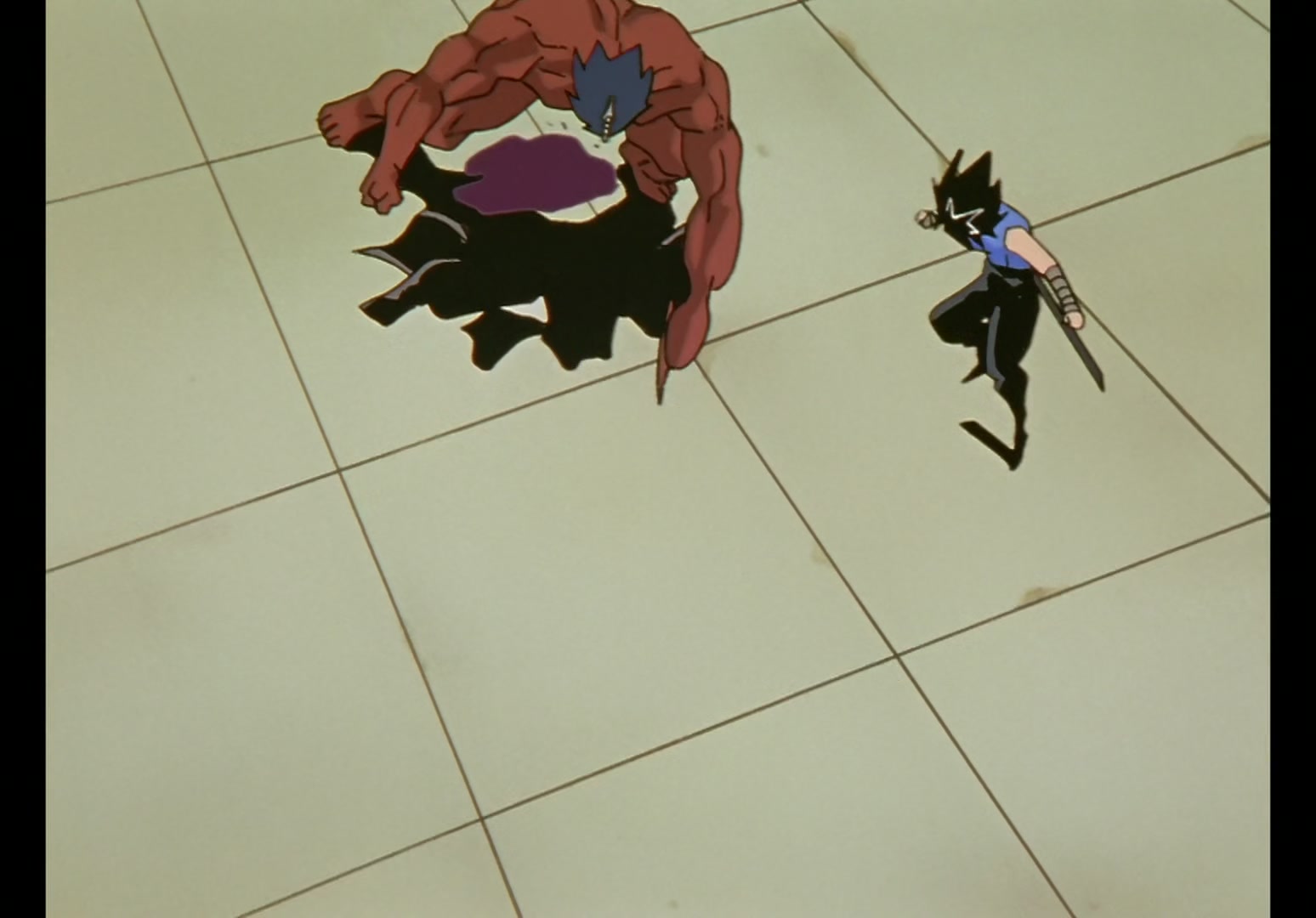 Yu Yu Hakusho Ep 45: Hiei Battles On @ 00:01:53